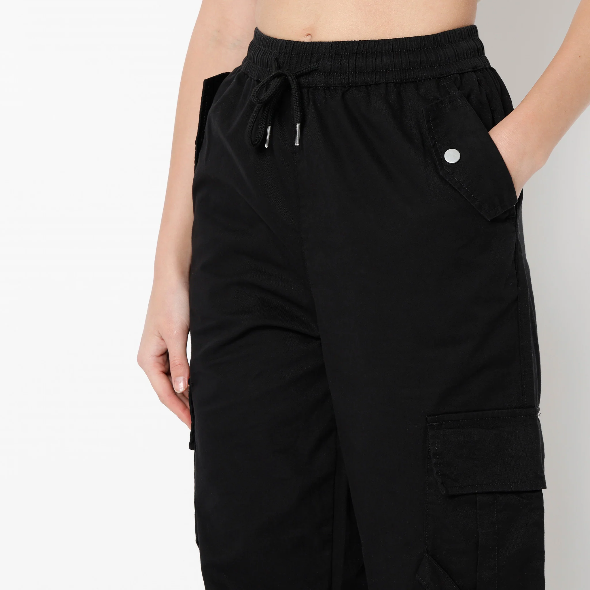 Relaxed Fit Ankle Length High Rise Pants - Image 9