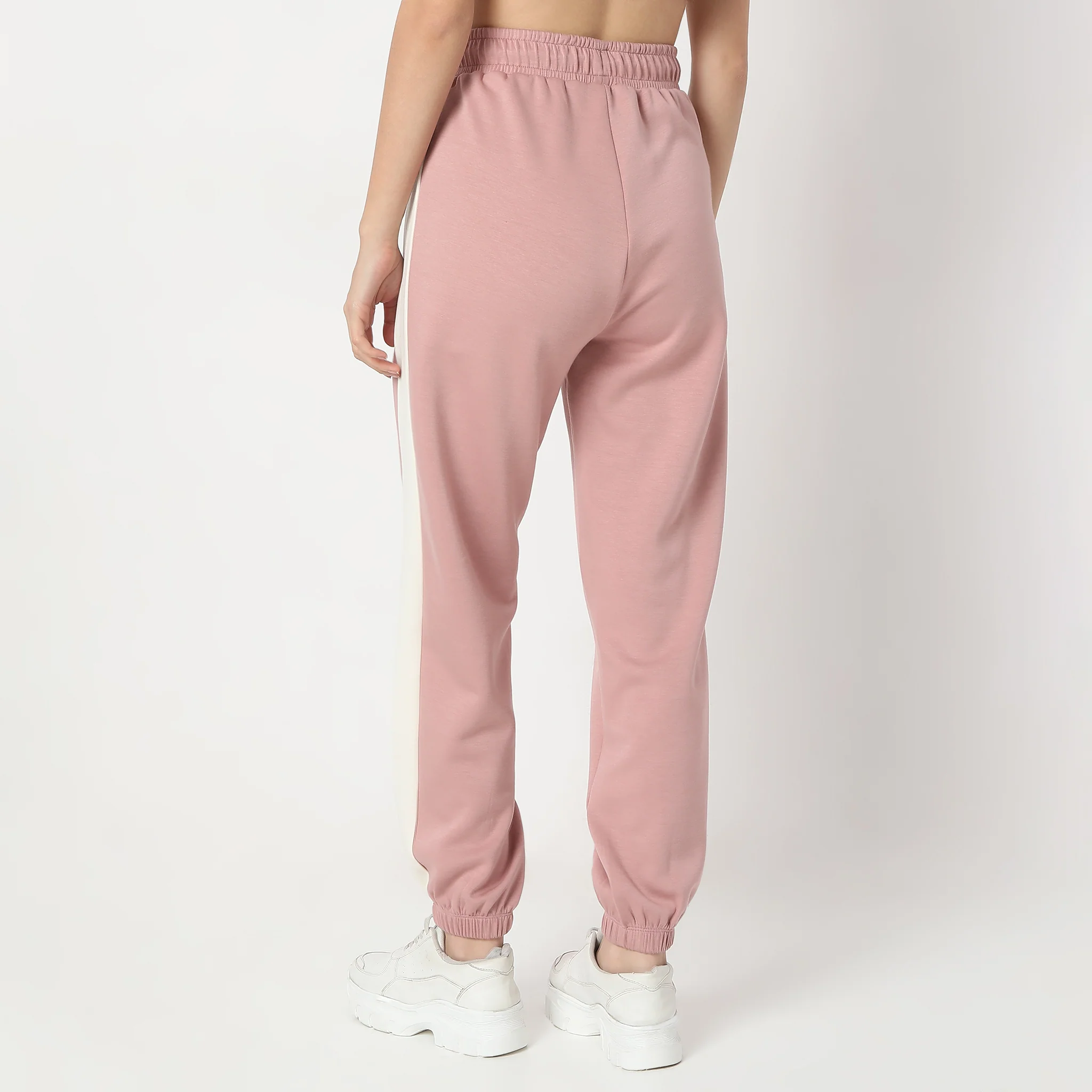 Relaxed Fit Ankle Length High Rise Joggers - Image 3