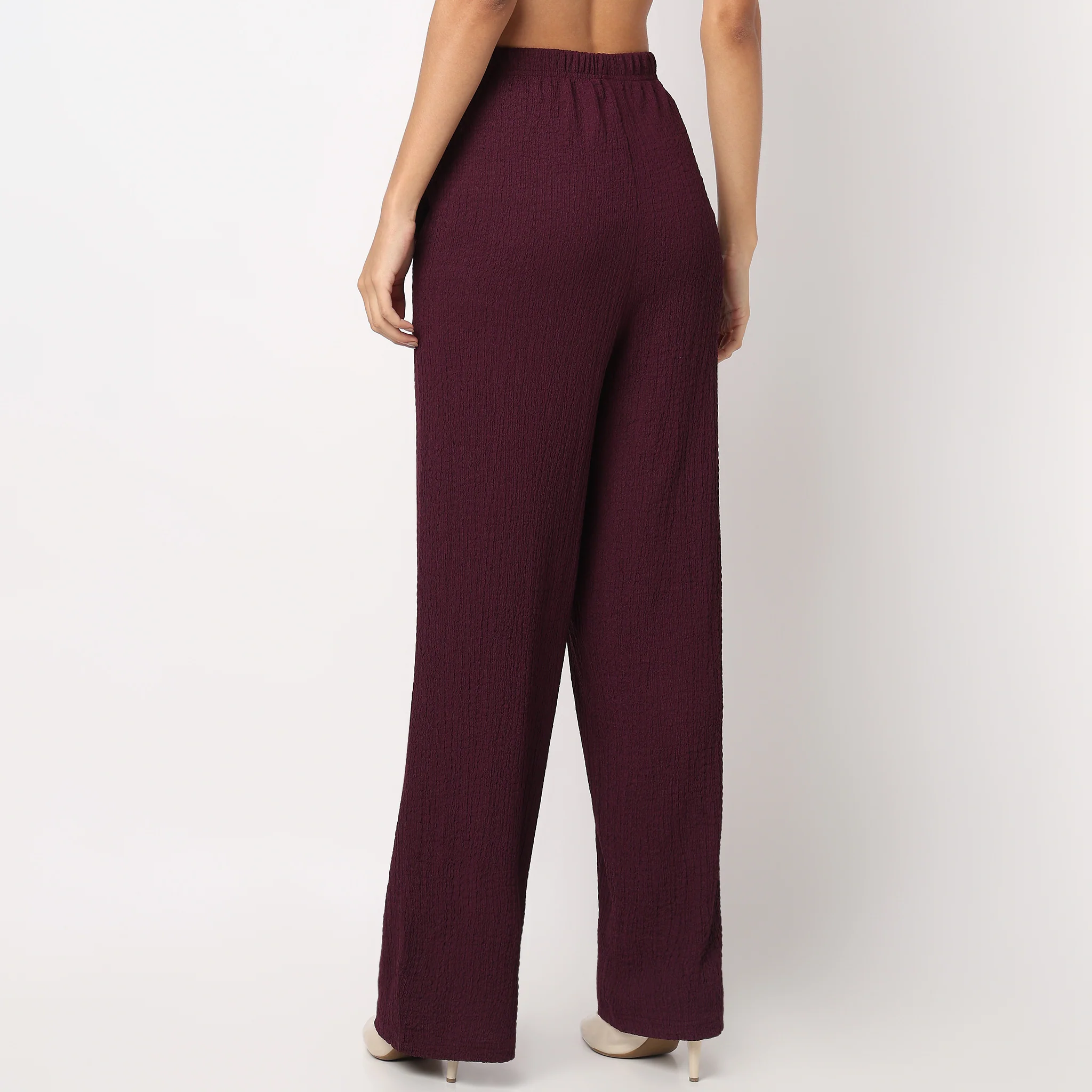 Relaxed Fit High Rise Palazzo With Elasticated Waistband - Image 18