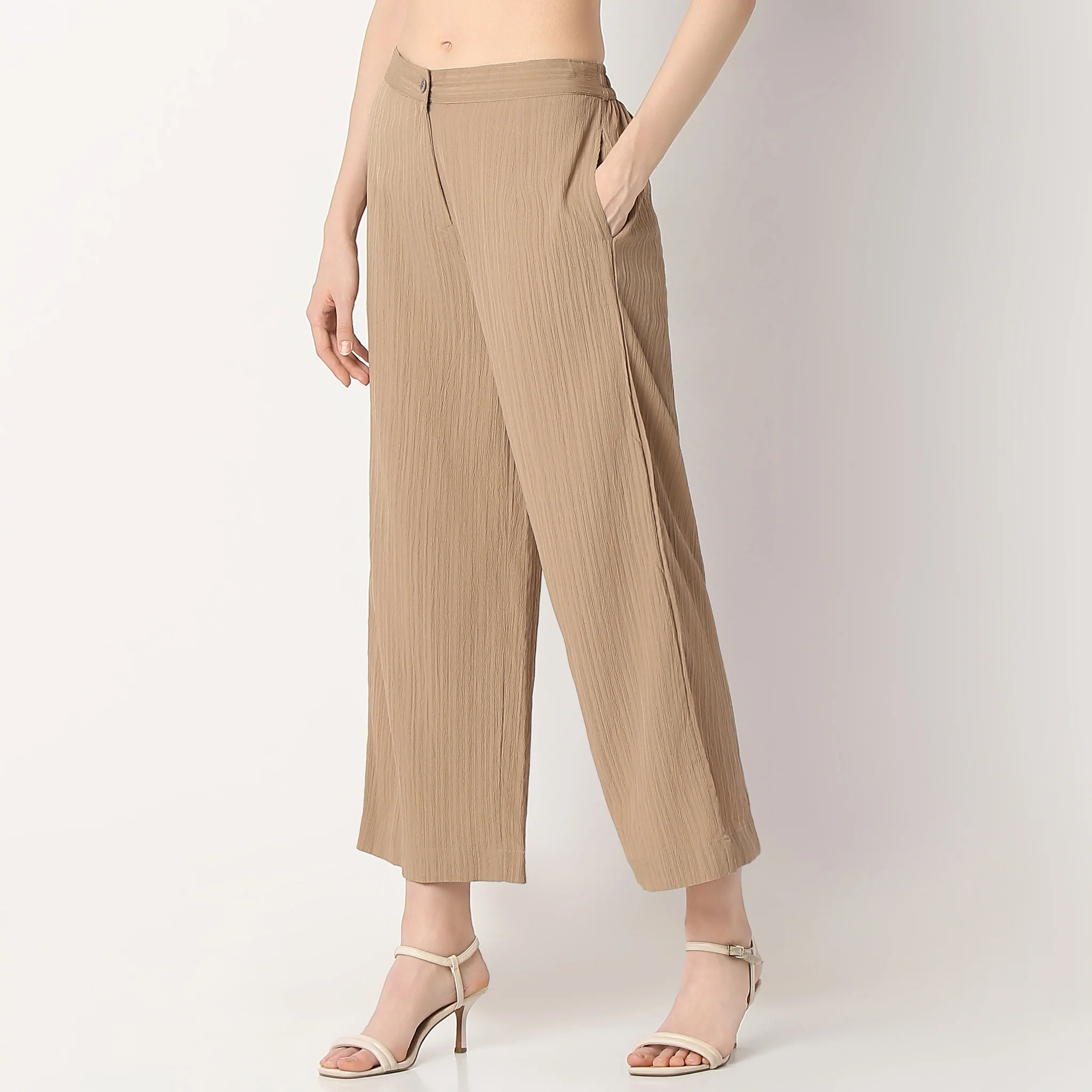 Structured Flared Pants - Image 5