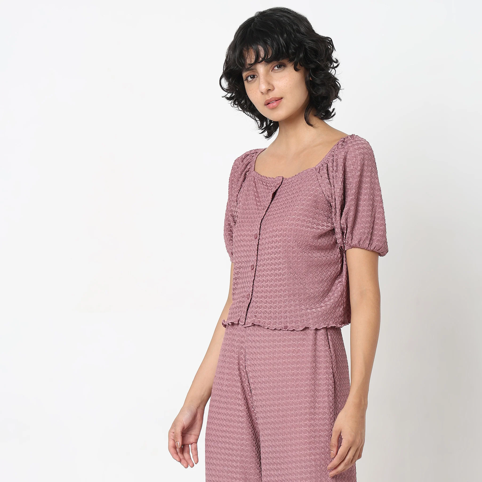 Relaxed Fit Solid Shirt - Image 5