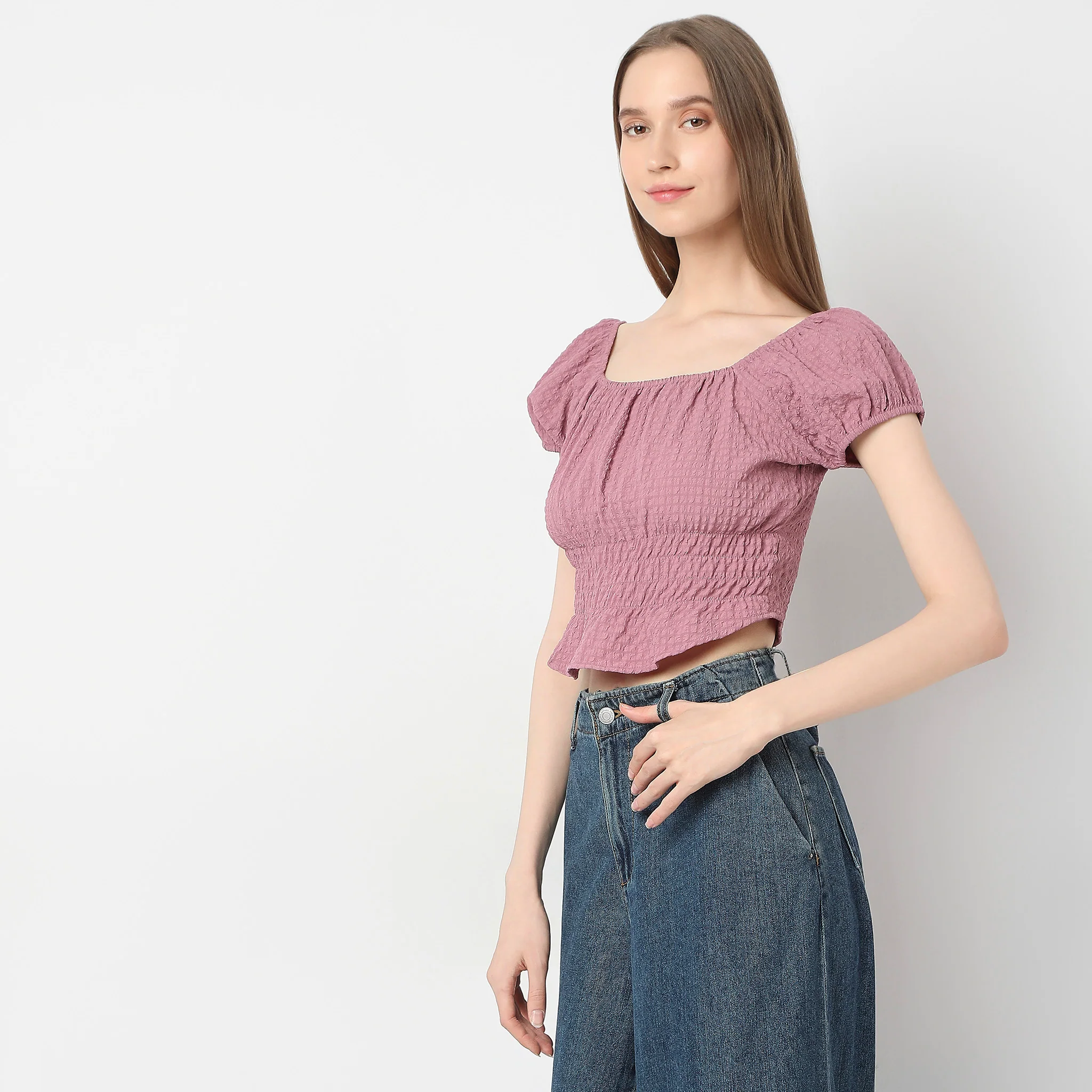 Relaxed Fit Solid Top - Image 5