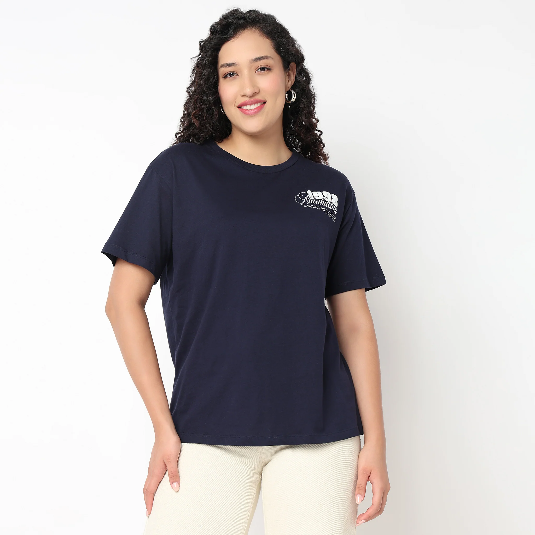Round Neck Back Print Tees - Image 2