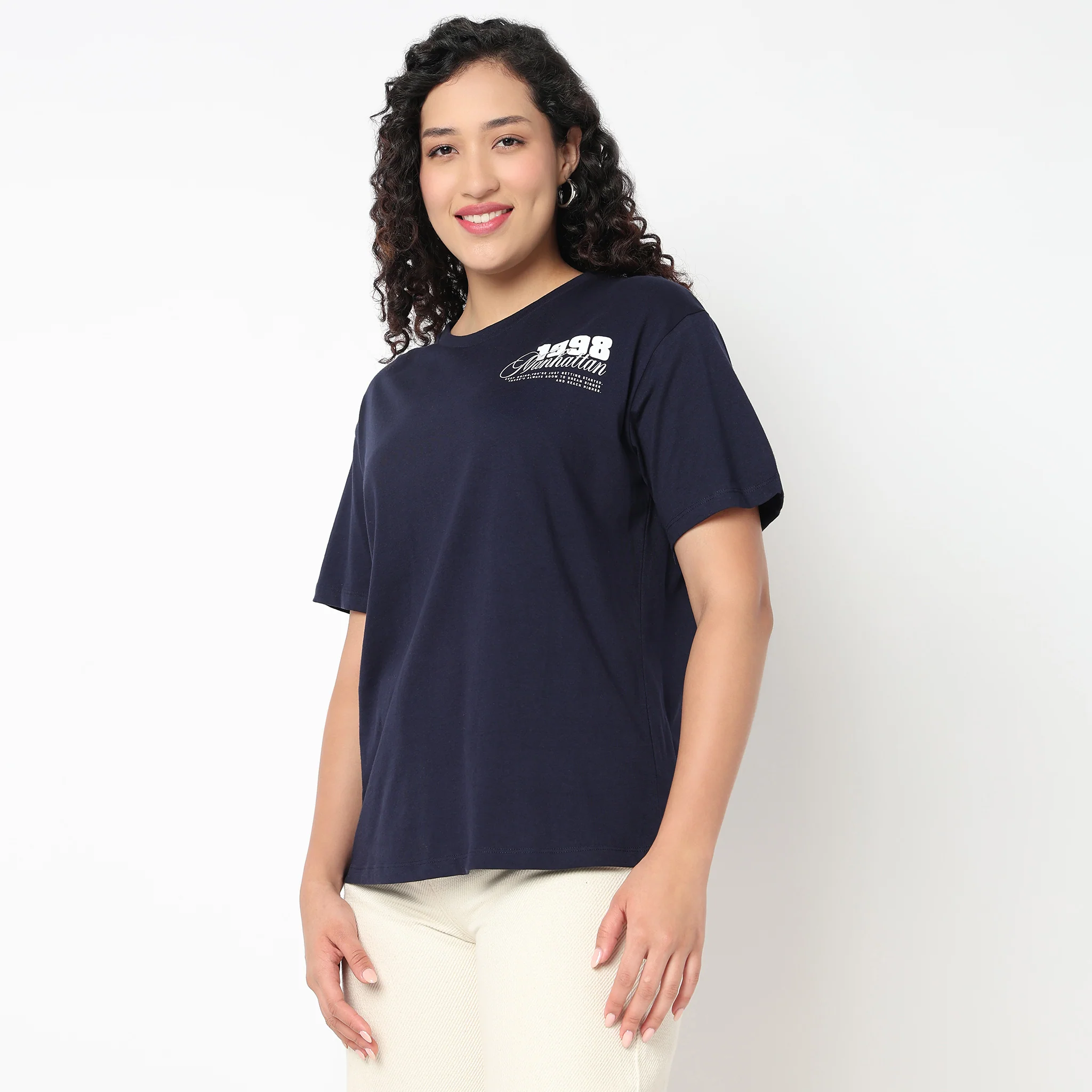 Round Neck Back Print Tees - Image 5