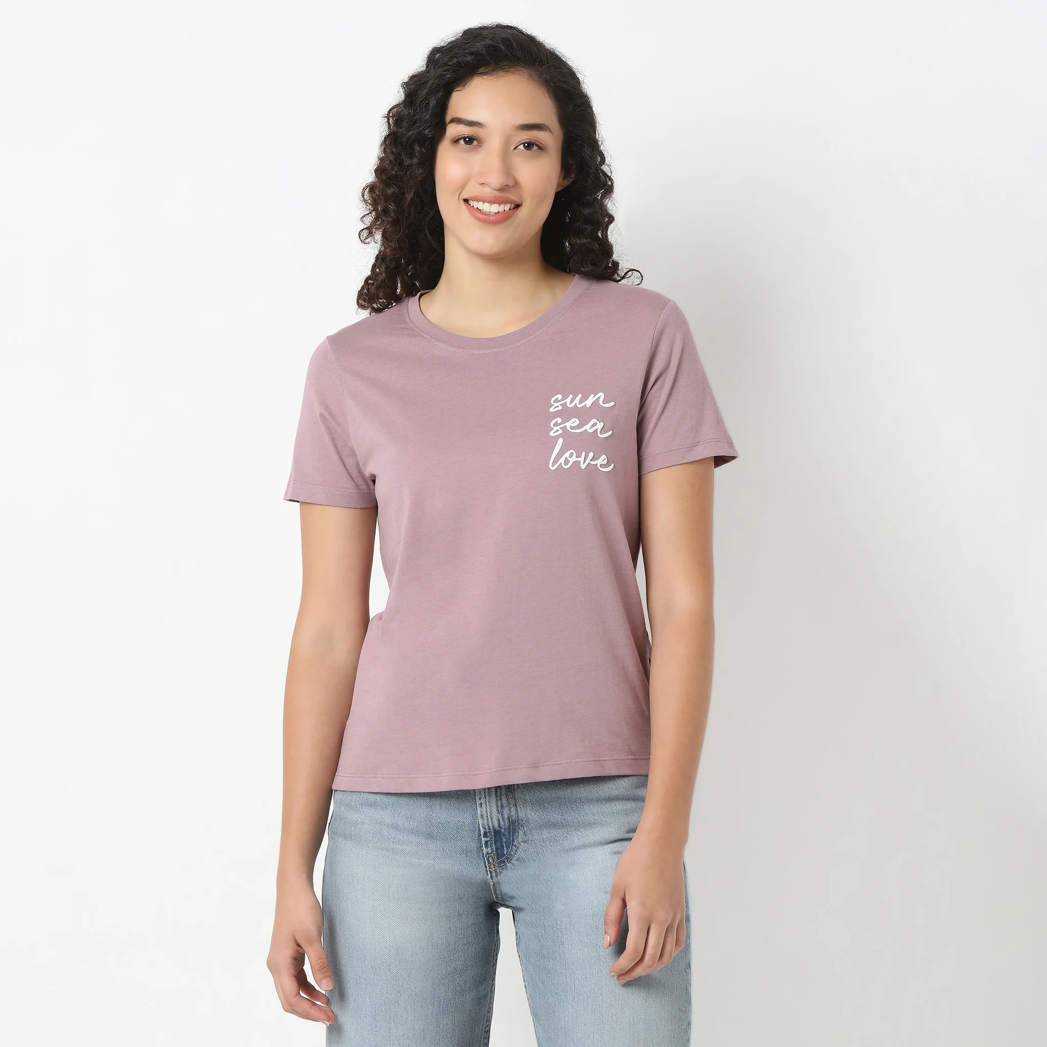 Round Neck Graphic T-Shirt - Image 2