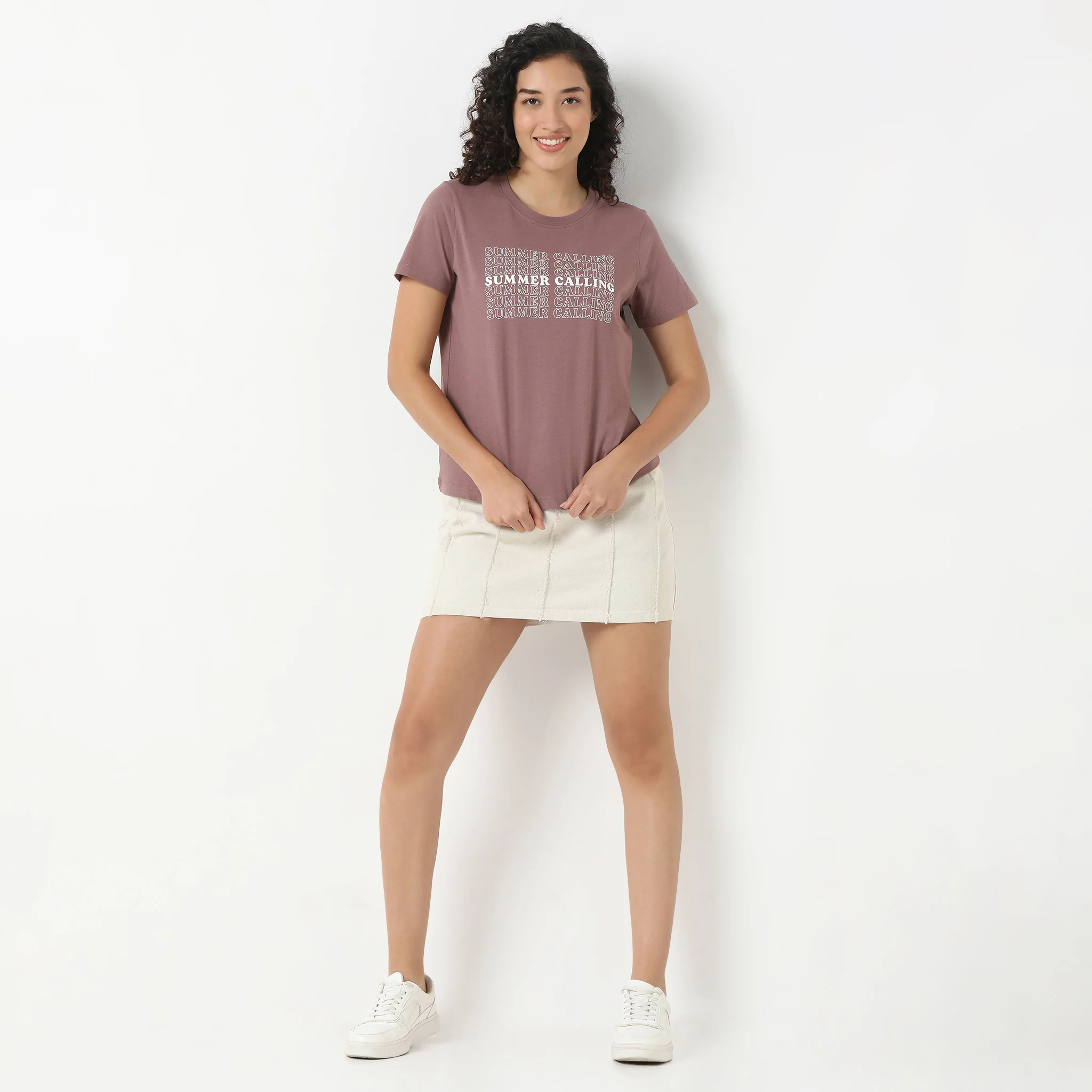 Round Neck Graphic T-Shirt