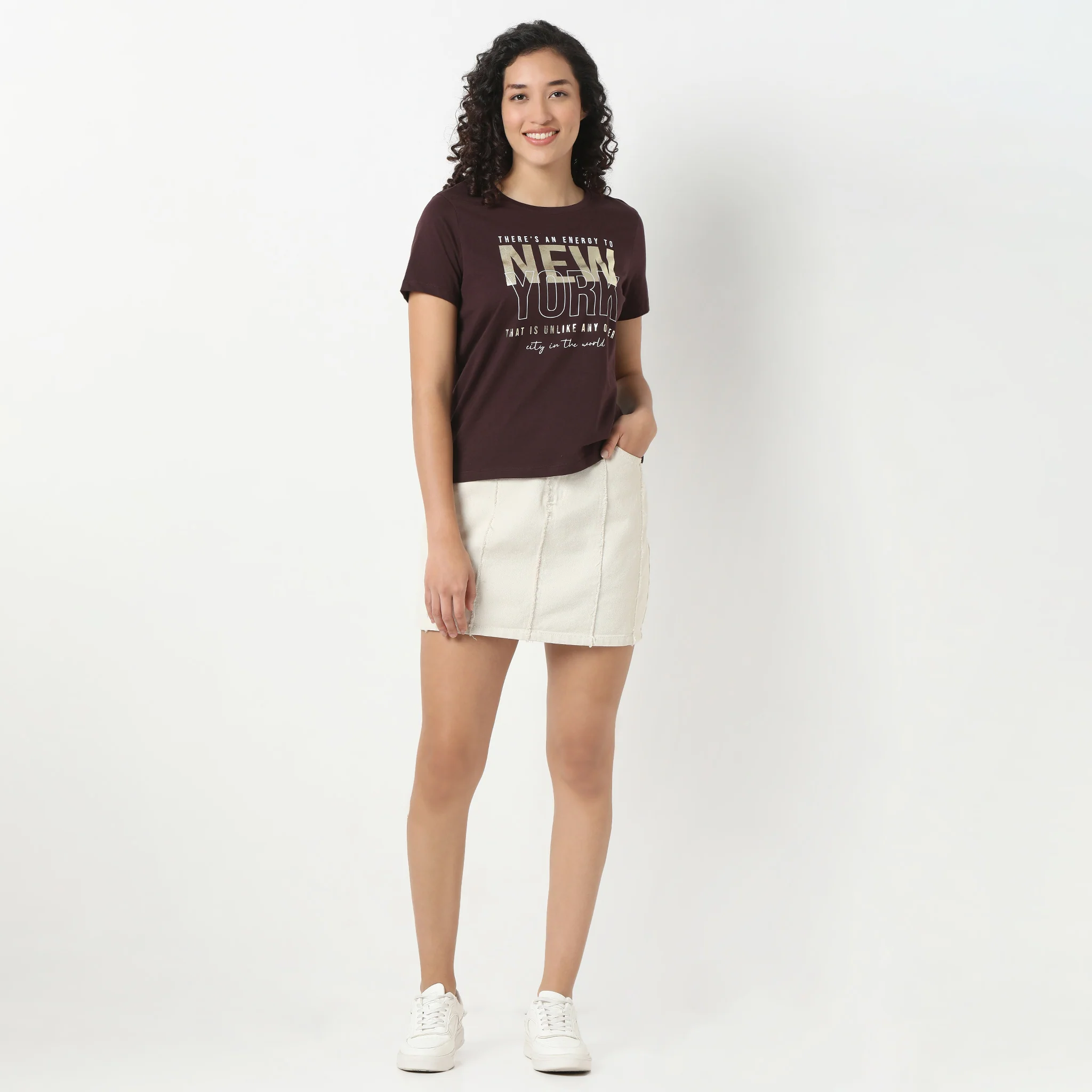 Round Neck Graphic T-Shirt