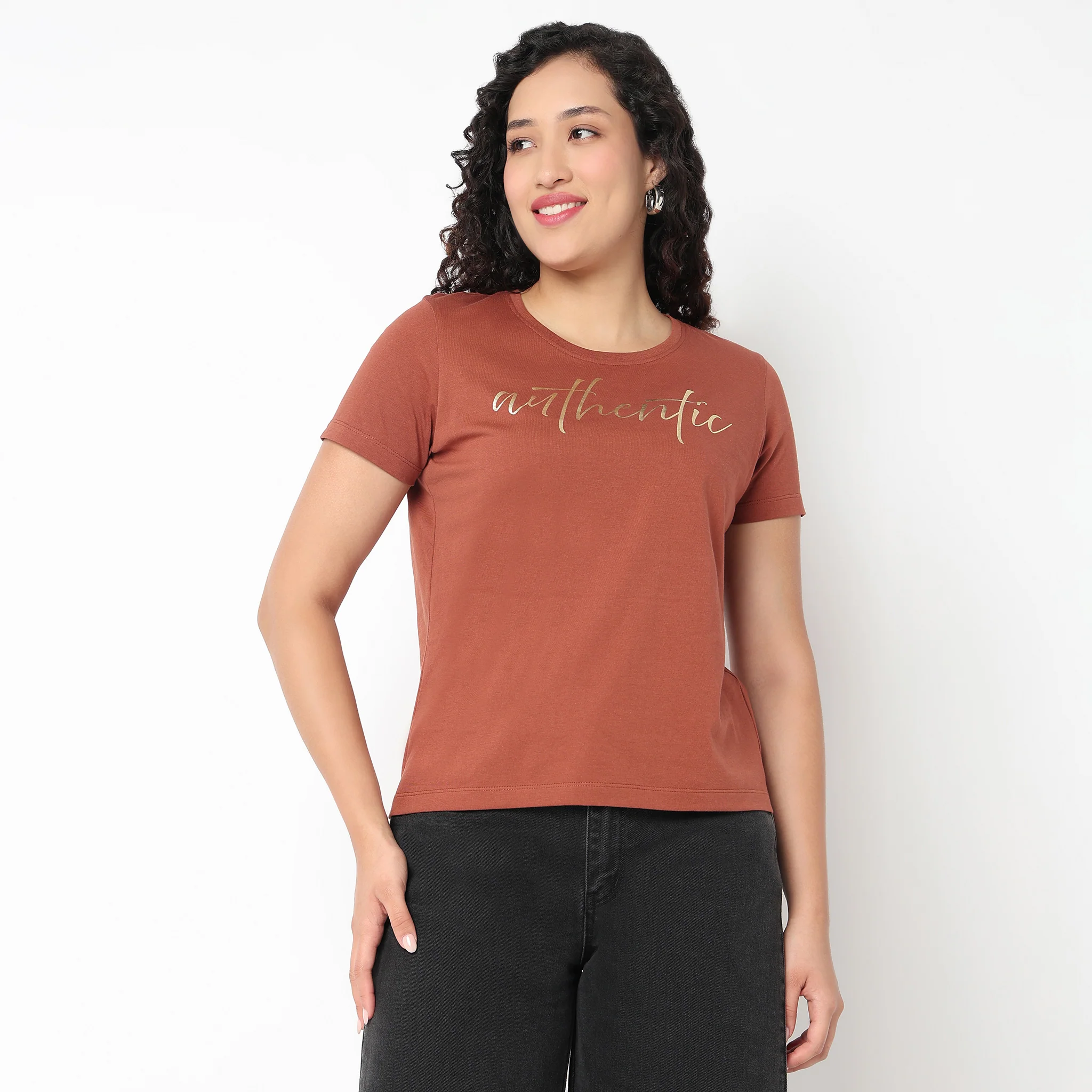 Round Neck Graphic Tees - Image 2