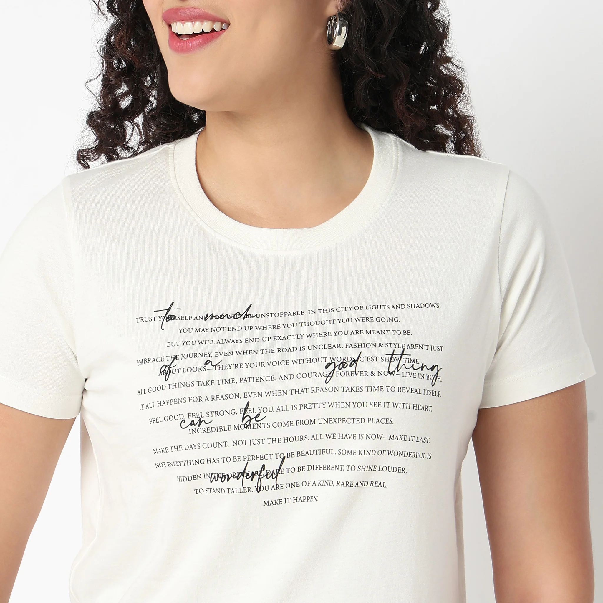 Round Neck Graphic Tees - Image 4