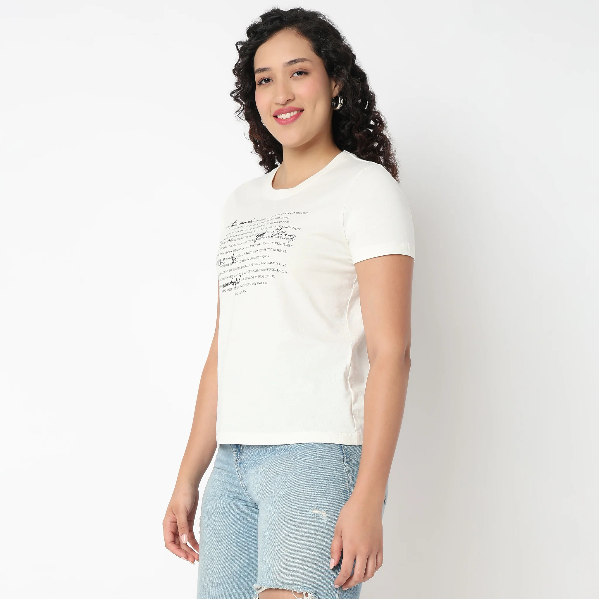 Round Neck Graphic Tees - Image 5