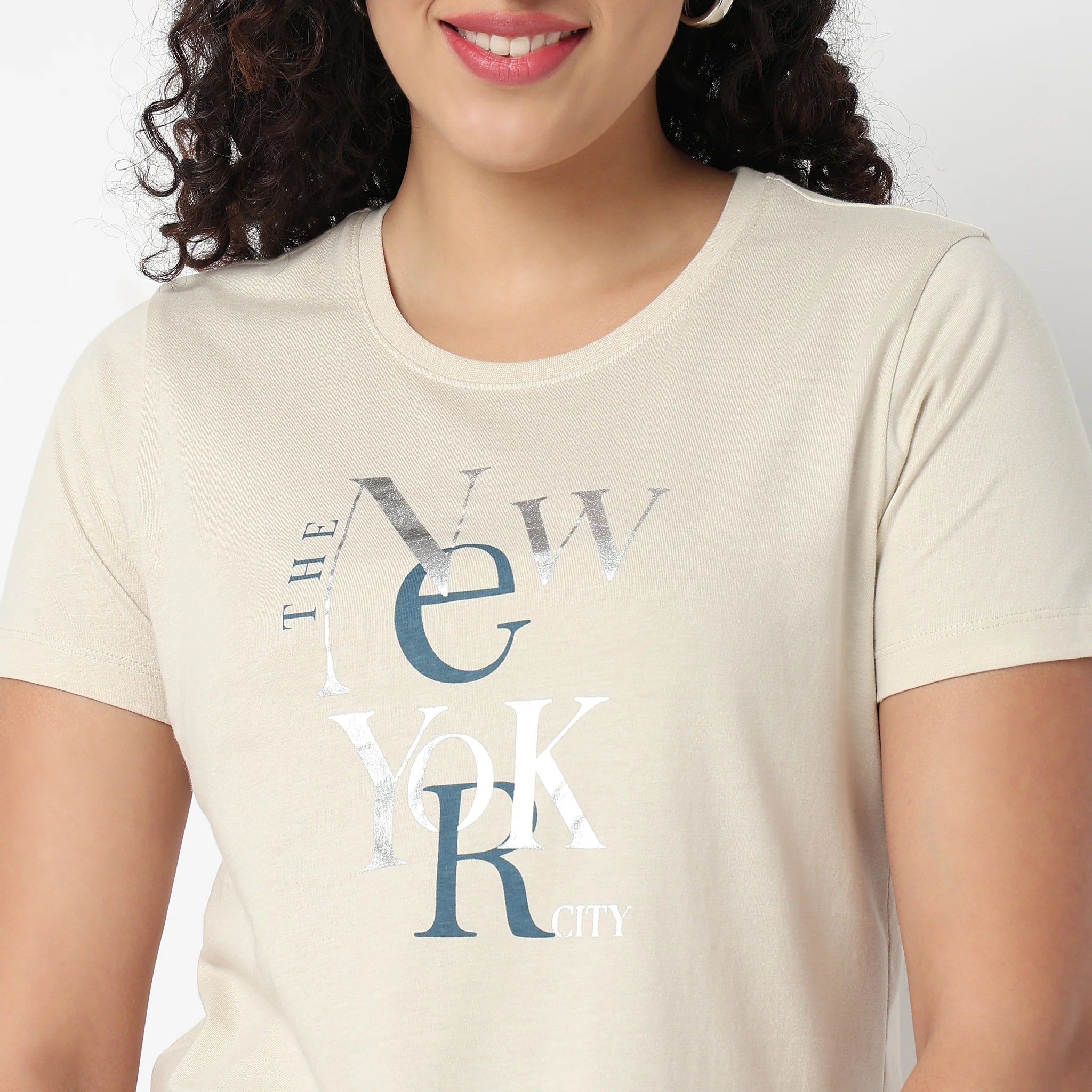 Round Neck Graphic Tees - Image 4