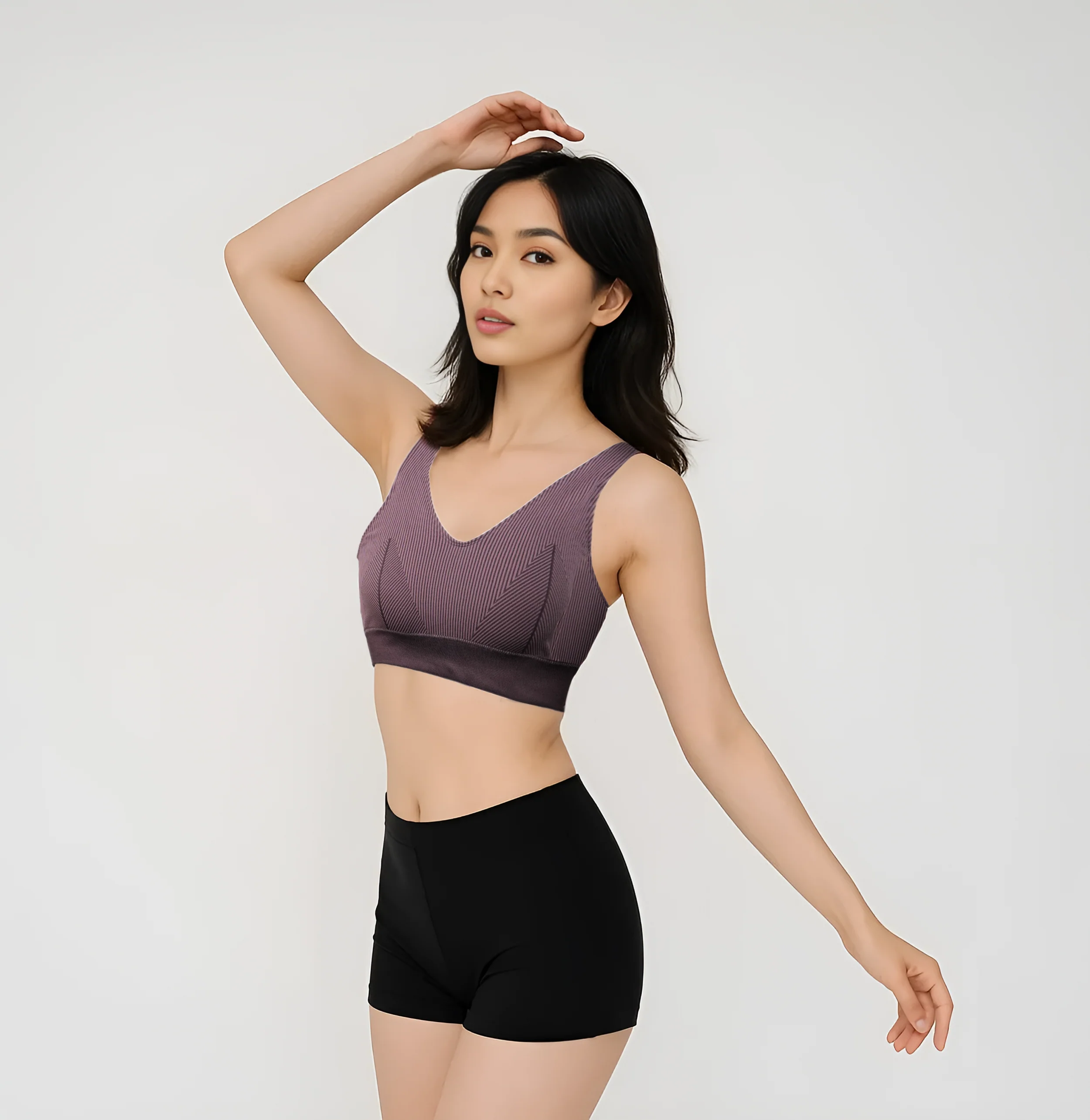 Seamless Beginner Cami With Plunge Neck Line Bra - Image 10