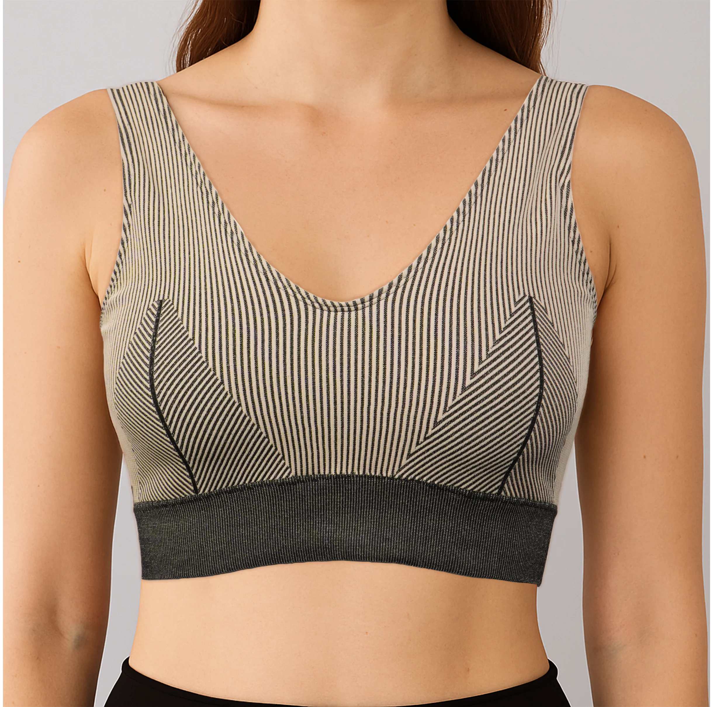 Seamless Beginner Cami With Plunge Neck Line Bra - Image 6