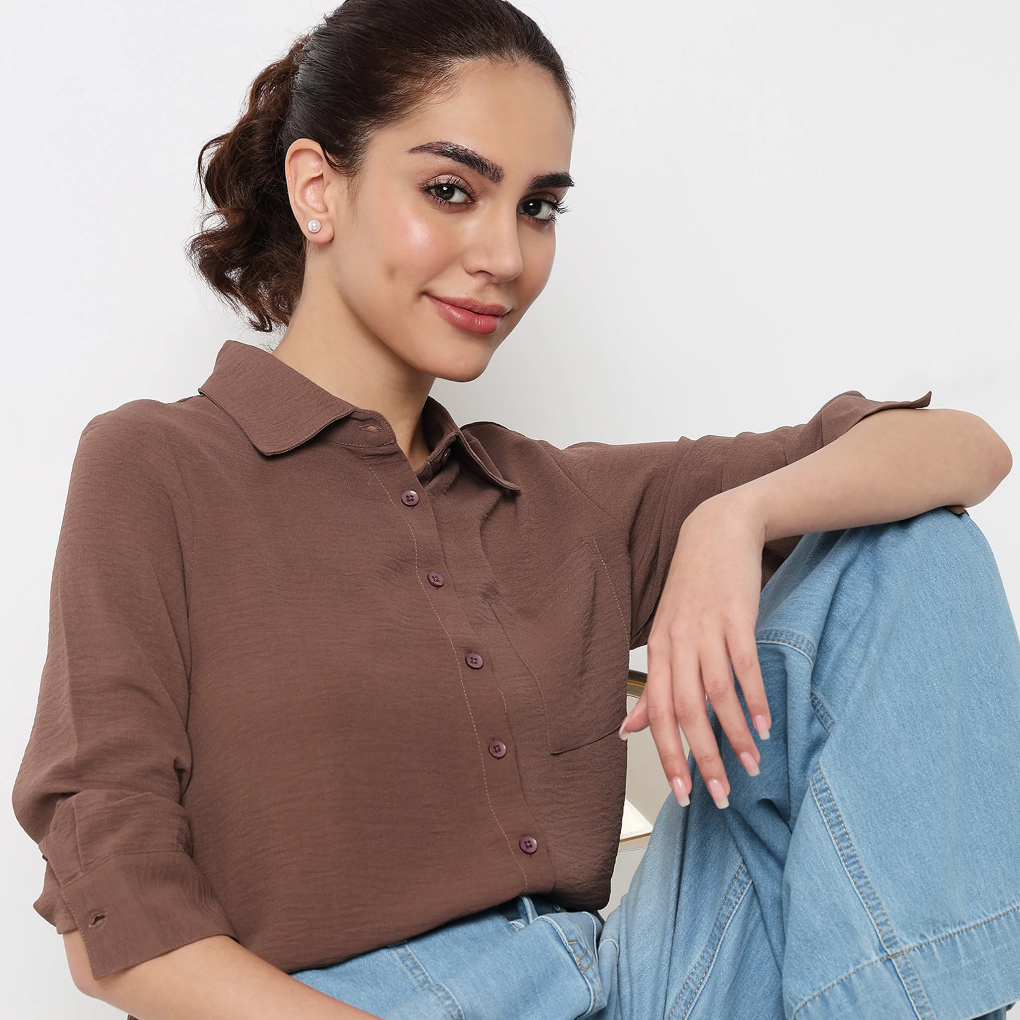 Shirt Collar Full Sleeve Shirt - Image 14