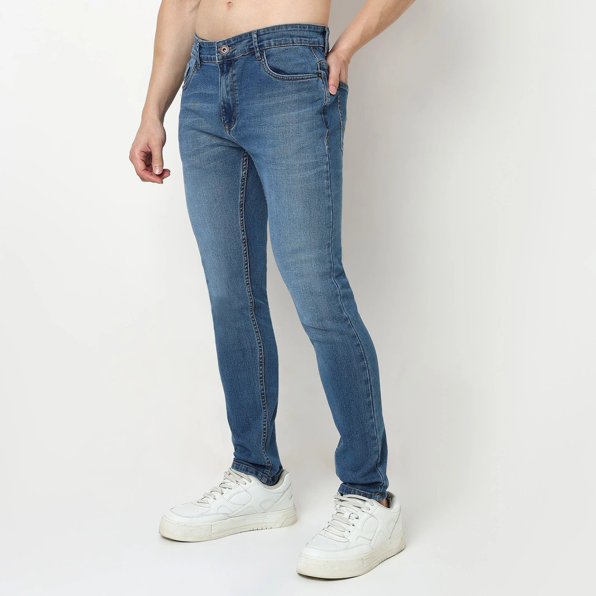 Union of Denim® - Cotton E-Fast Indigo Denim Stone Sky Fade Vintage Wash - Skinny Fit Jeans !! Great Value - Image 15