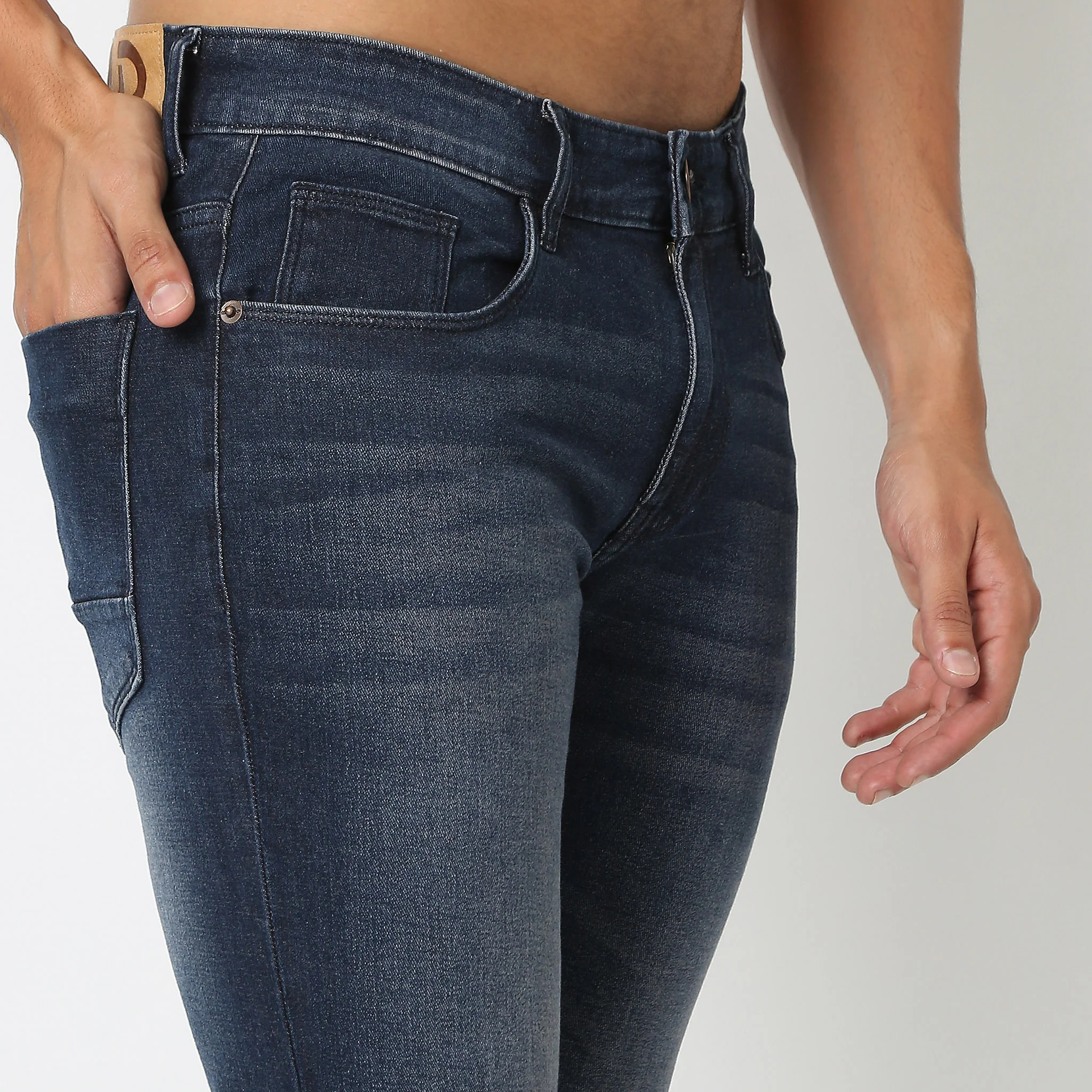 Union of Denim® Origin Series Strtech Authentic Indigo Classic Stone Wash Comfort Skinny Crop Fit - Image 14