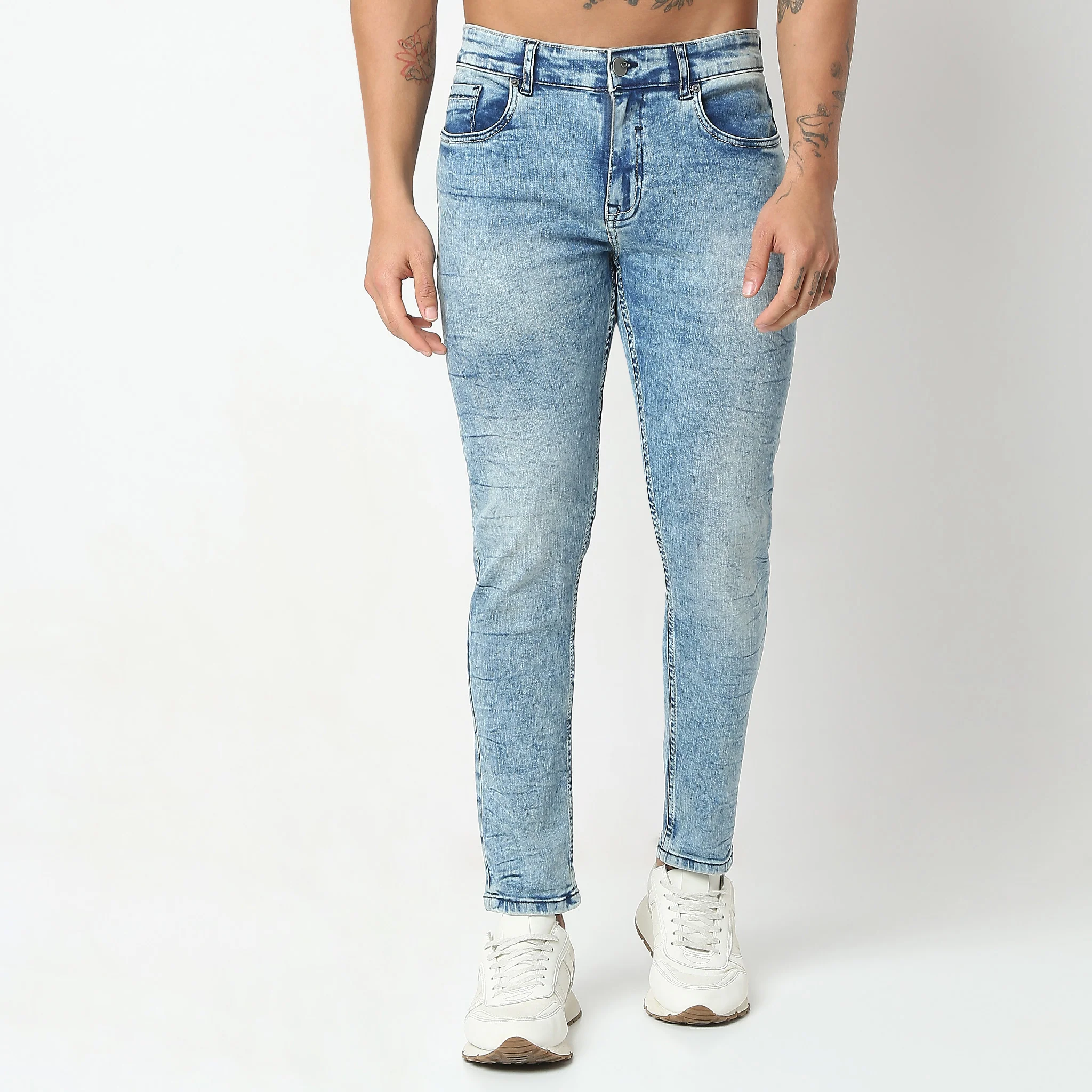 Union of DenimĀ® - Adv XXII Stone Blue Wash Authentic Denim With E-fastĀ® Stretch - Skinny Comfort Fit Jeans - Image 2