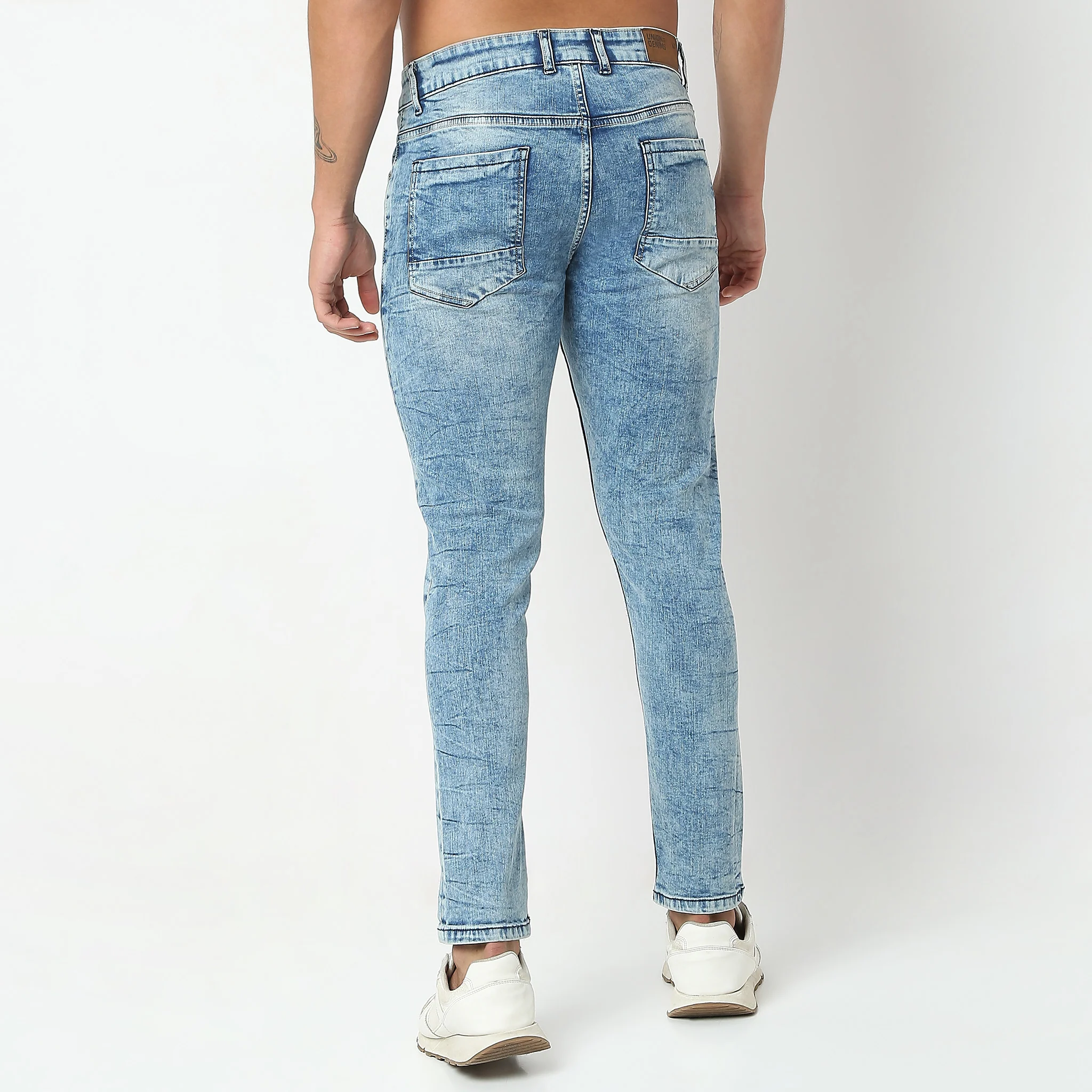 Union of DenimĀ® - Adv XXII Stone Blue Wash Authentic Denim With E-fastĀ® Stretch - Skinny Comfort Fit Jeans - Image 3
