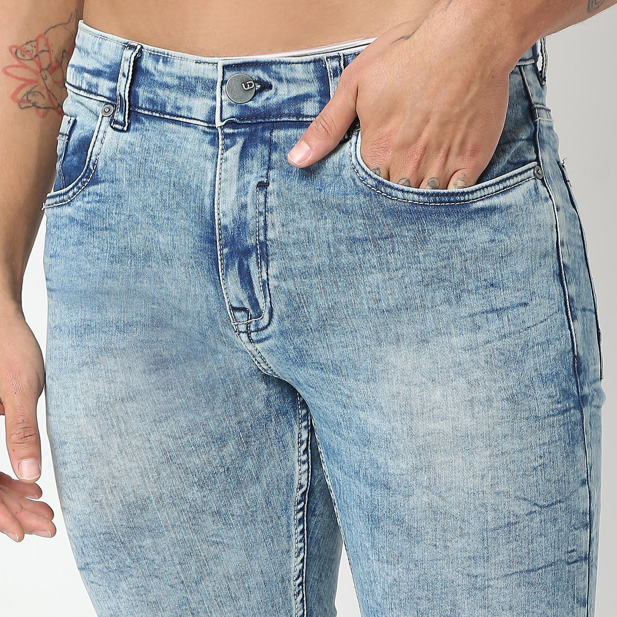 Union of DenimĀ® - Adv XXII Stone Blue Wash Authentic Denim With E-fastĀ® Stretch - Skinny Comfort Fit Jeans - Image 4