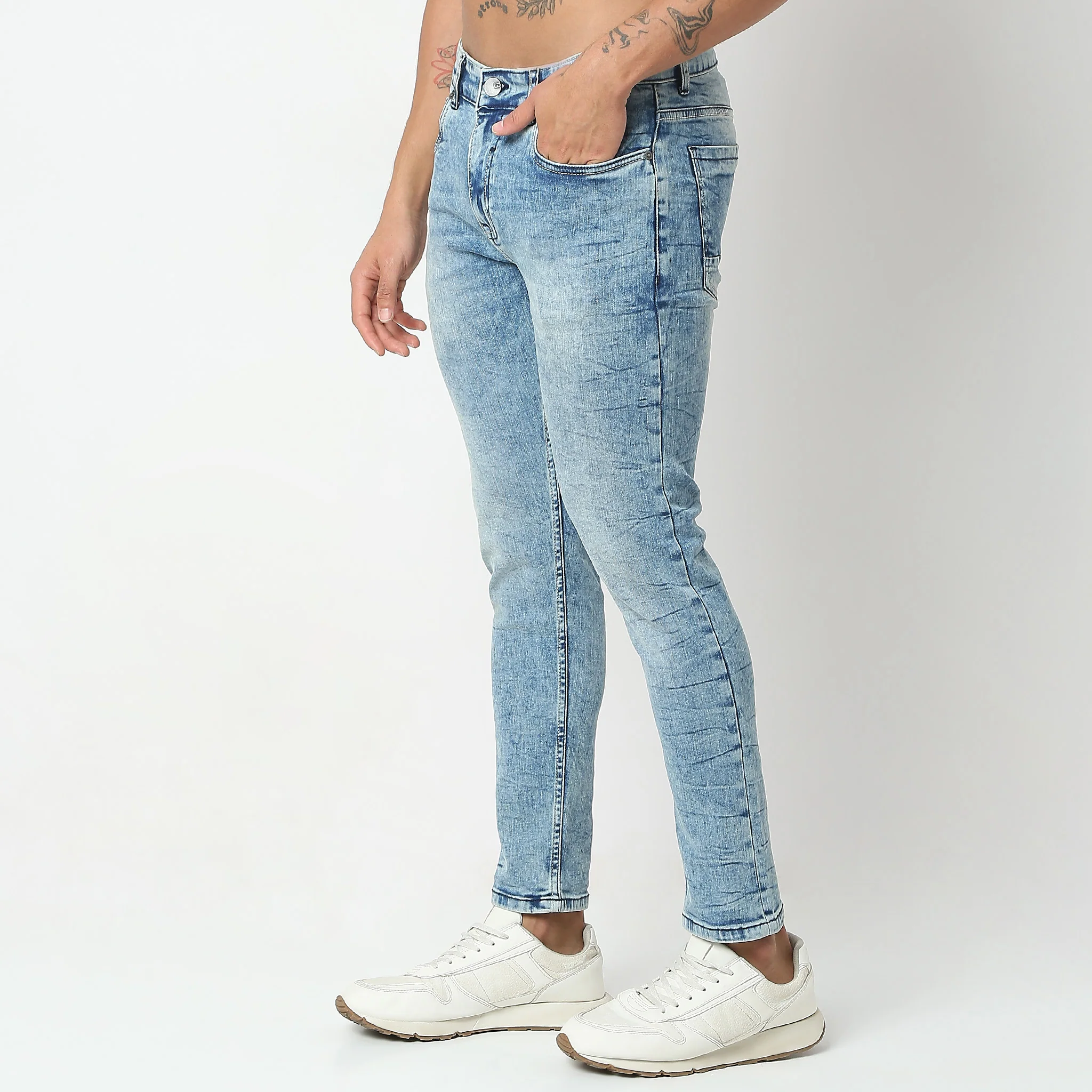 Union of DenimĀ® - Adv XXII Stone Blue Wash Authentic Denim With E-fastĀ® Stretch - Skinny Comfort Fit Jeans - Image 5