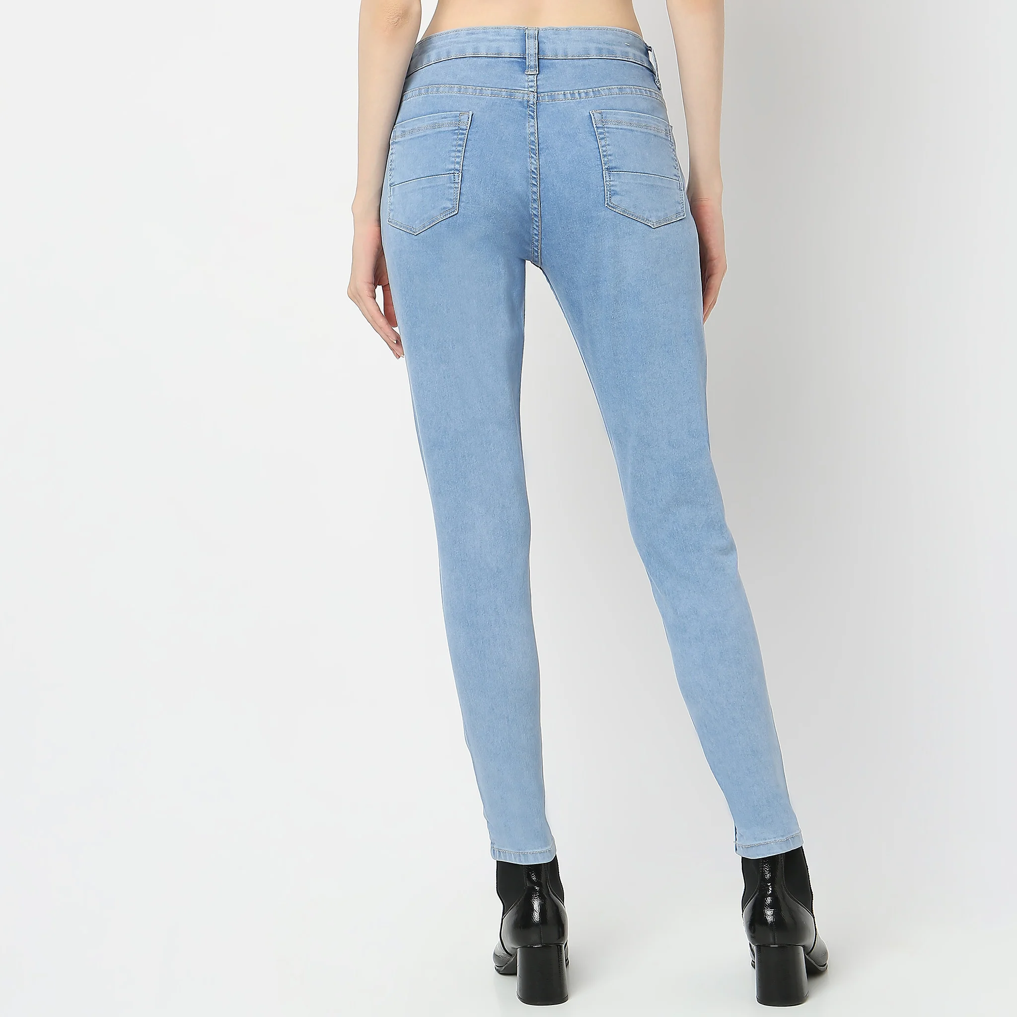 Skinny Fit Full Length Jeans - Image 3
