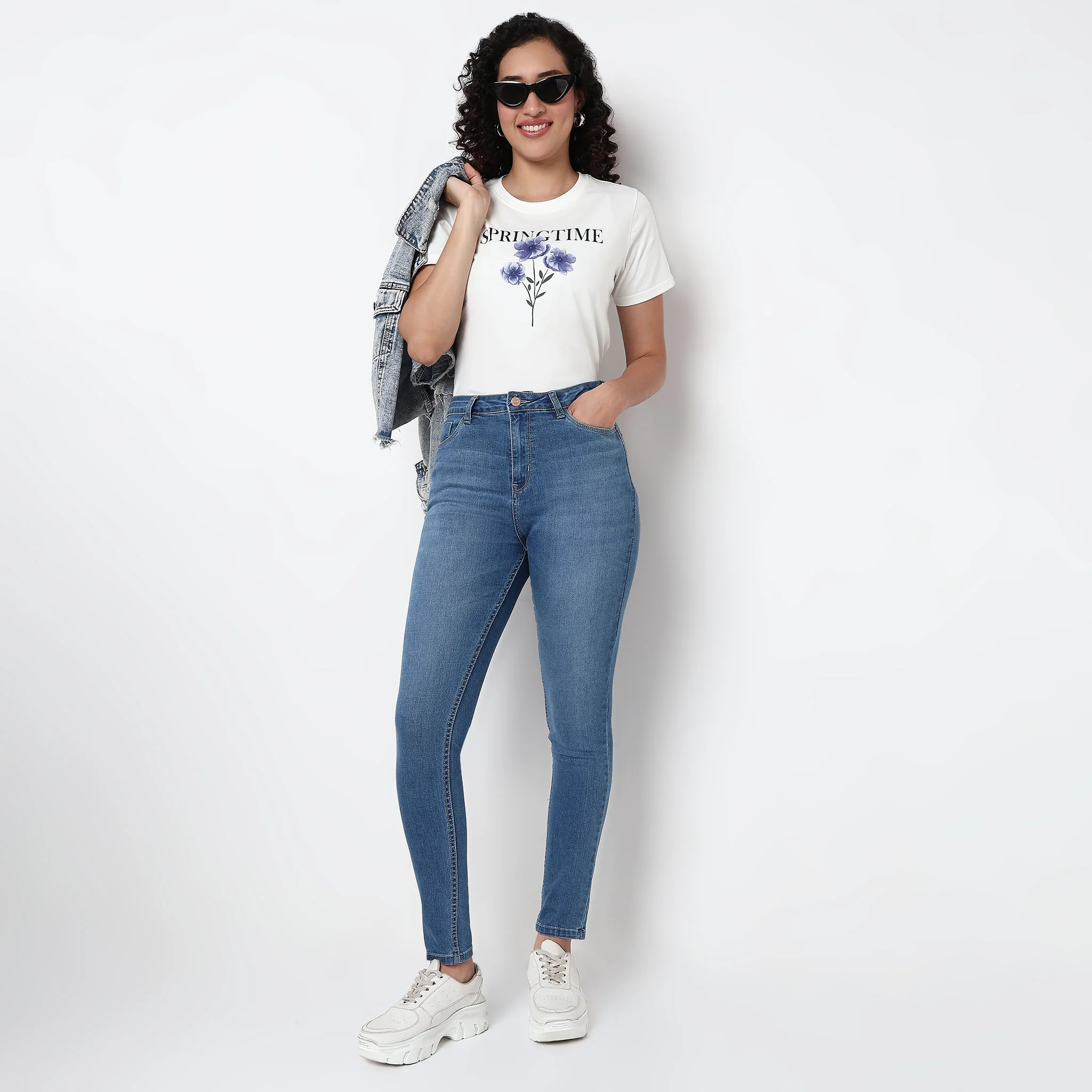 SU Jeans™ - Skinny Fit Essential High Rise Jeans - Image 3