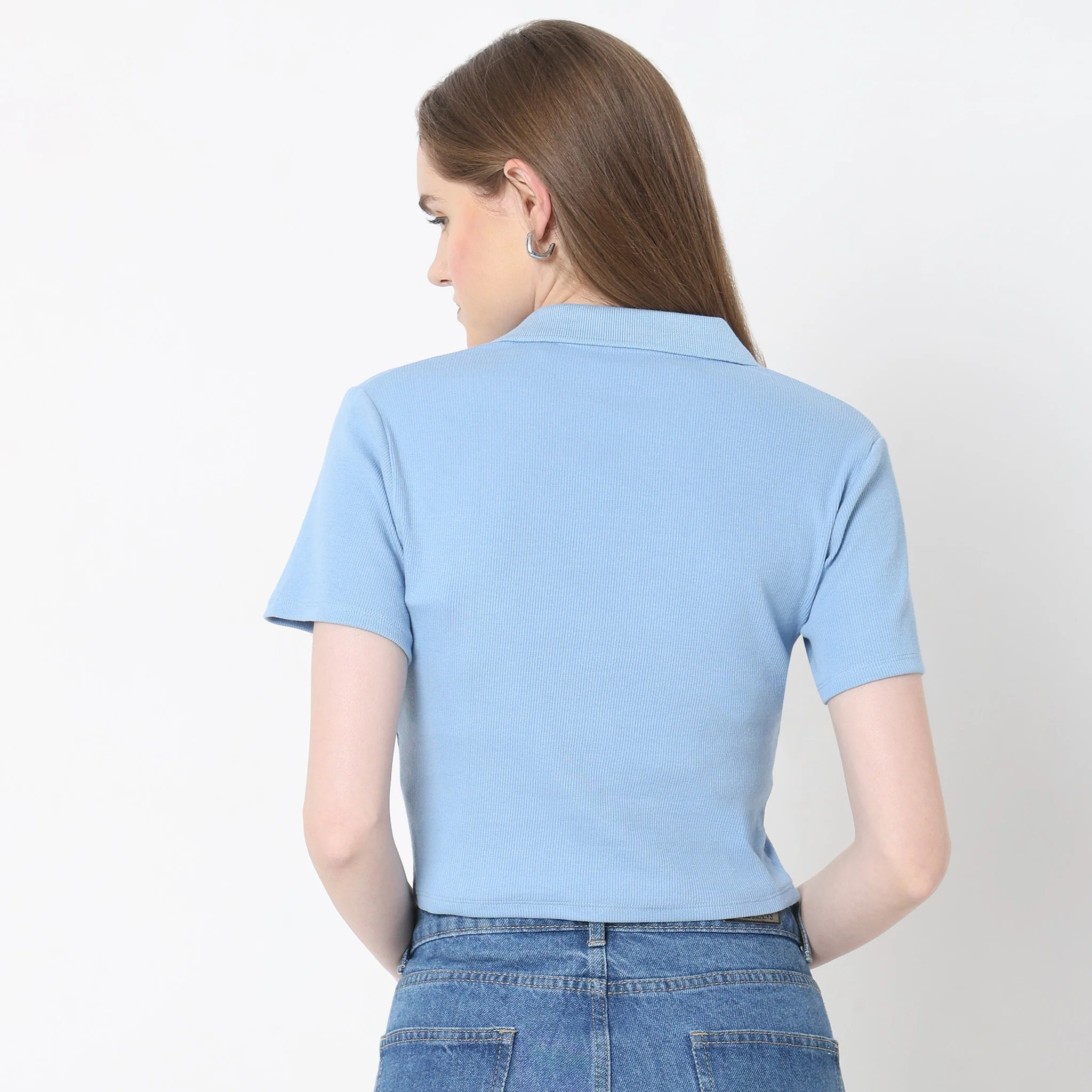 Skinny Fit Solid T-Shirt - Image 3