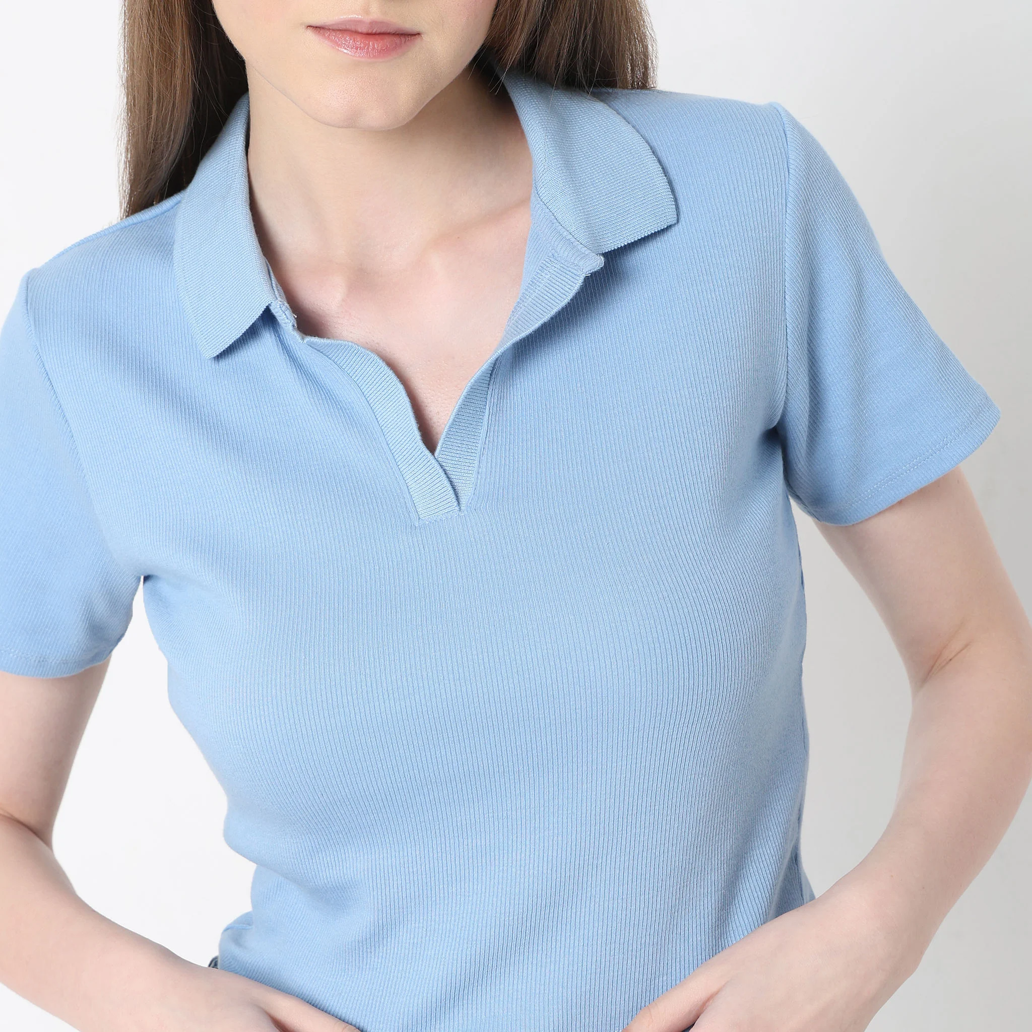 Skinny Fit Solid T-Shirt - Image 4