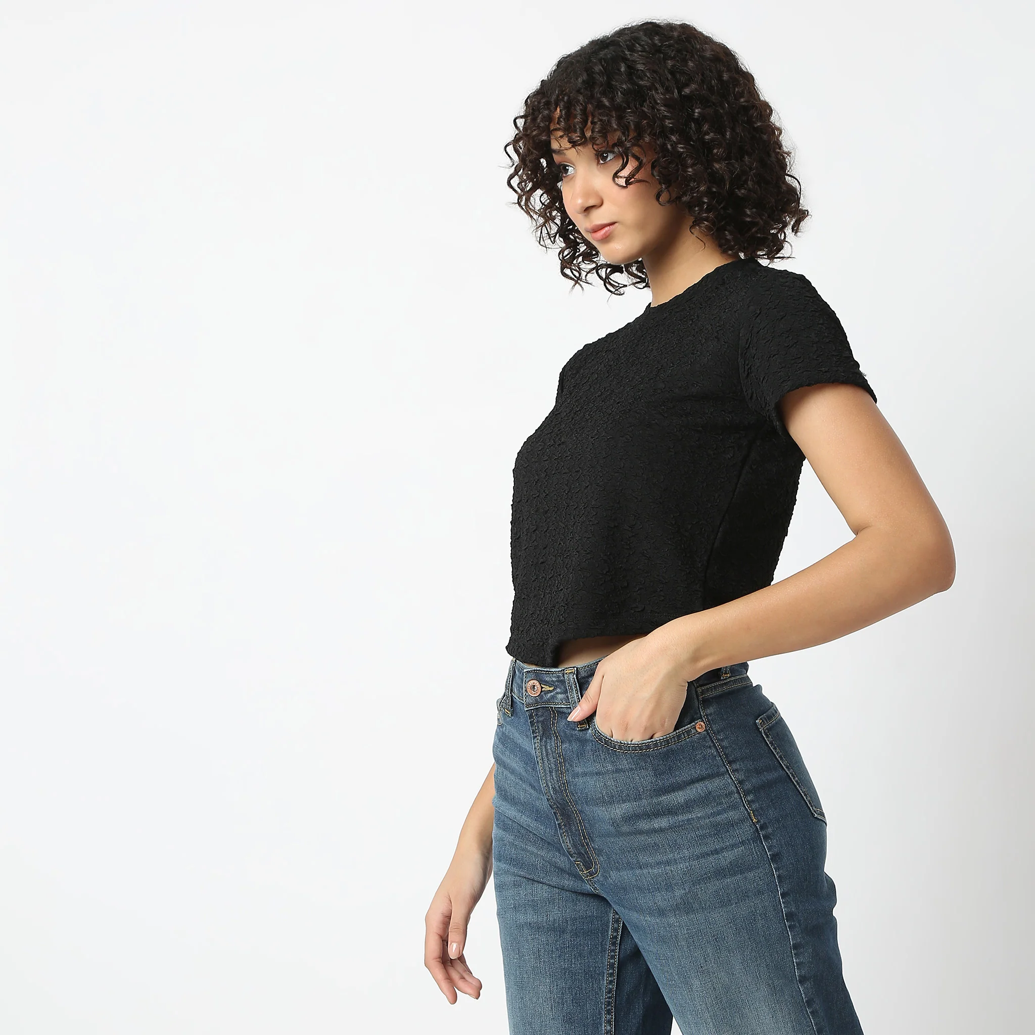 Structure Crew Neck Crop Top - Image 10