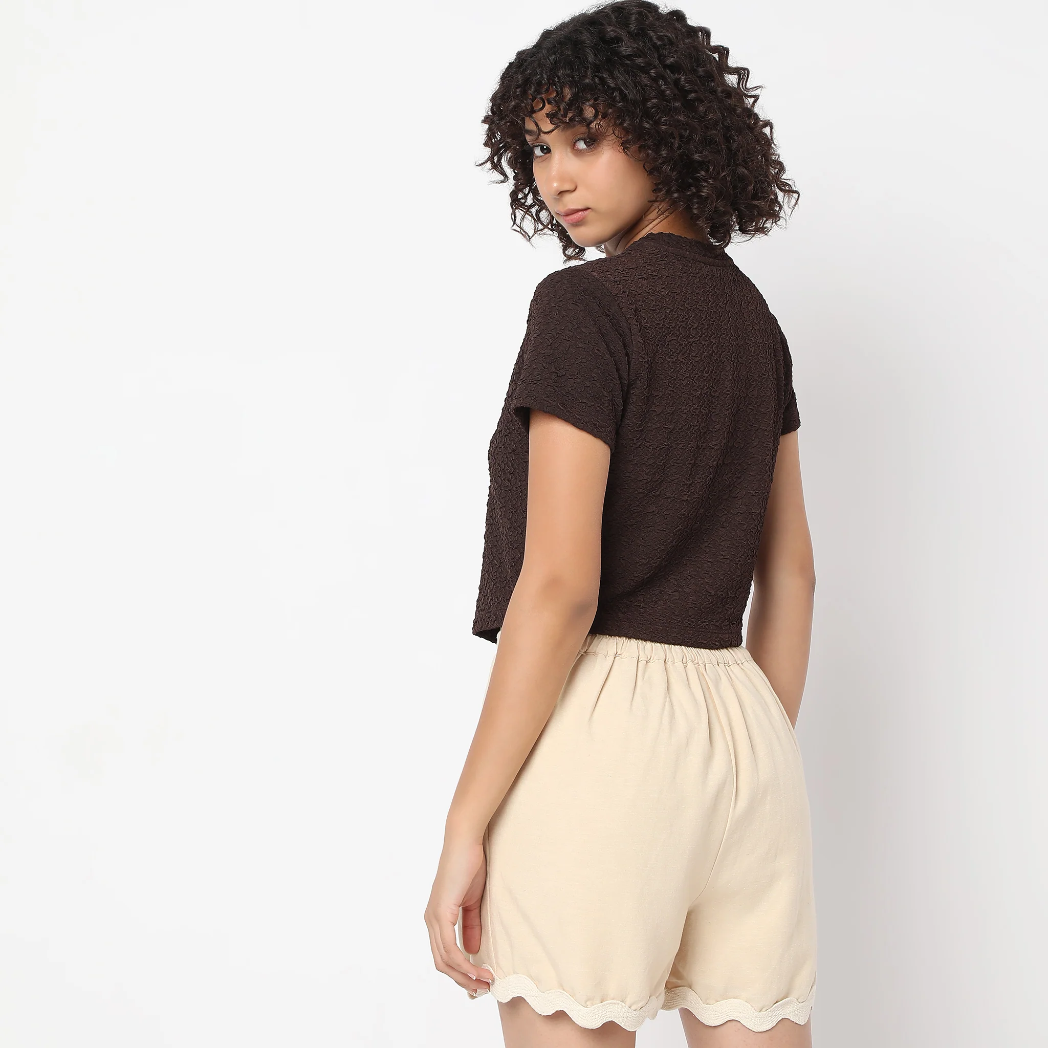 Structure Crew Neck Crop Top - Image 3
