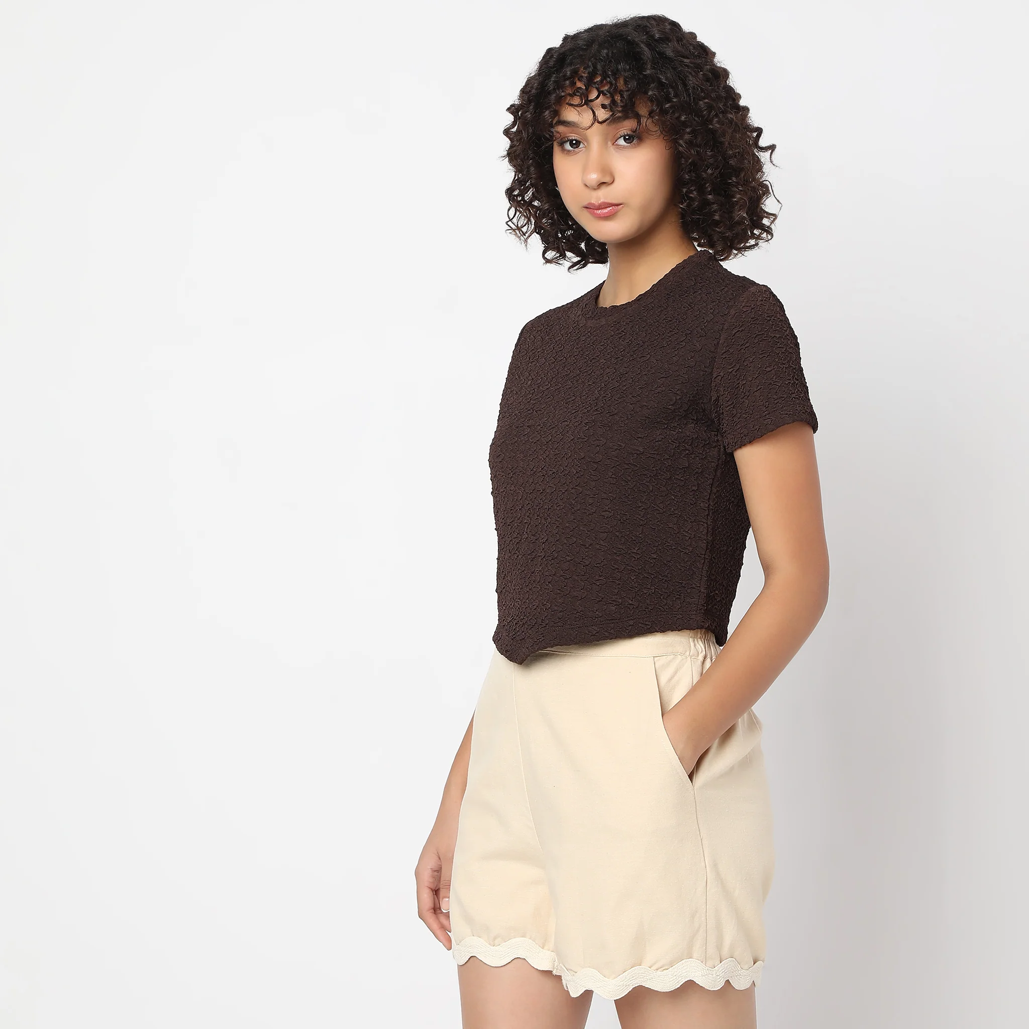 Structure Crew Neck Crop Top - Image 5