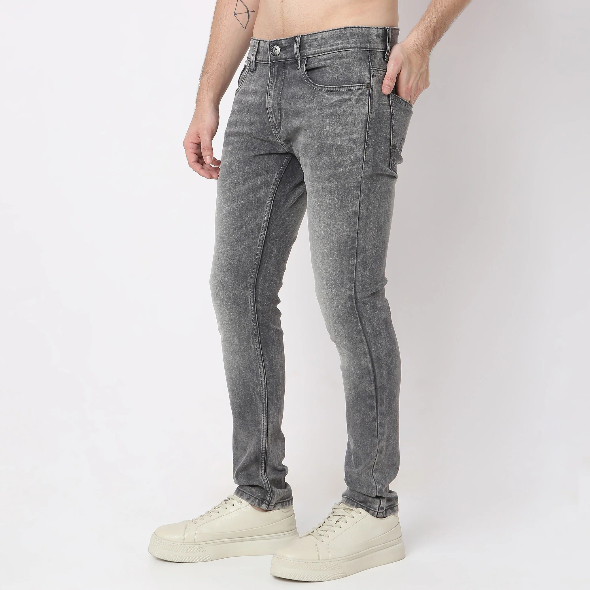 Union of DenimĀ® Whisker Washed With E-FastĀ® Stretch Skinny Fit Jeans - Image 5