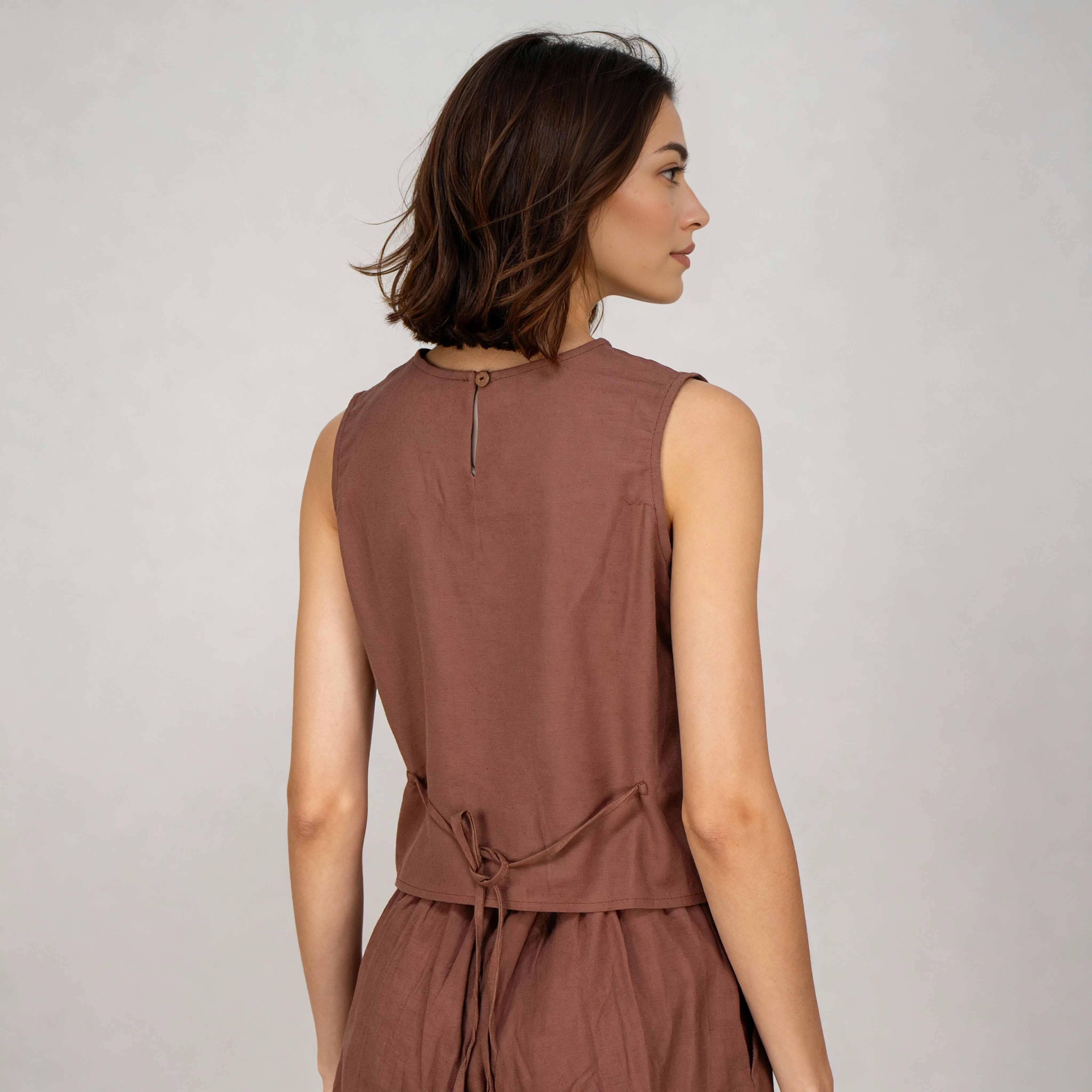 Sleeveless Embroidered Top - Image 3