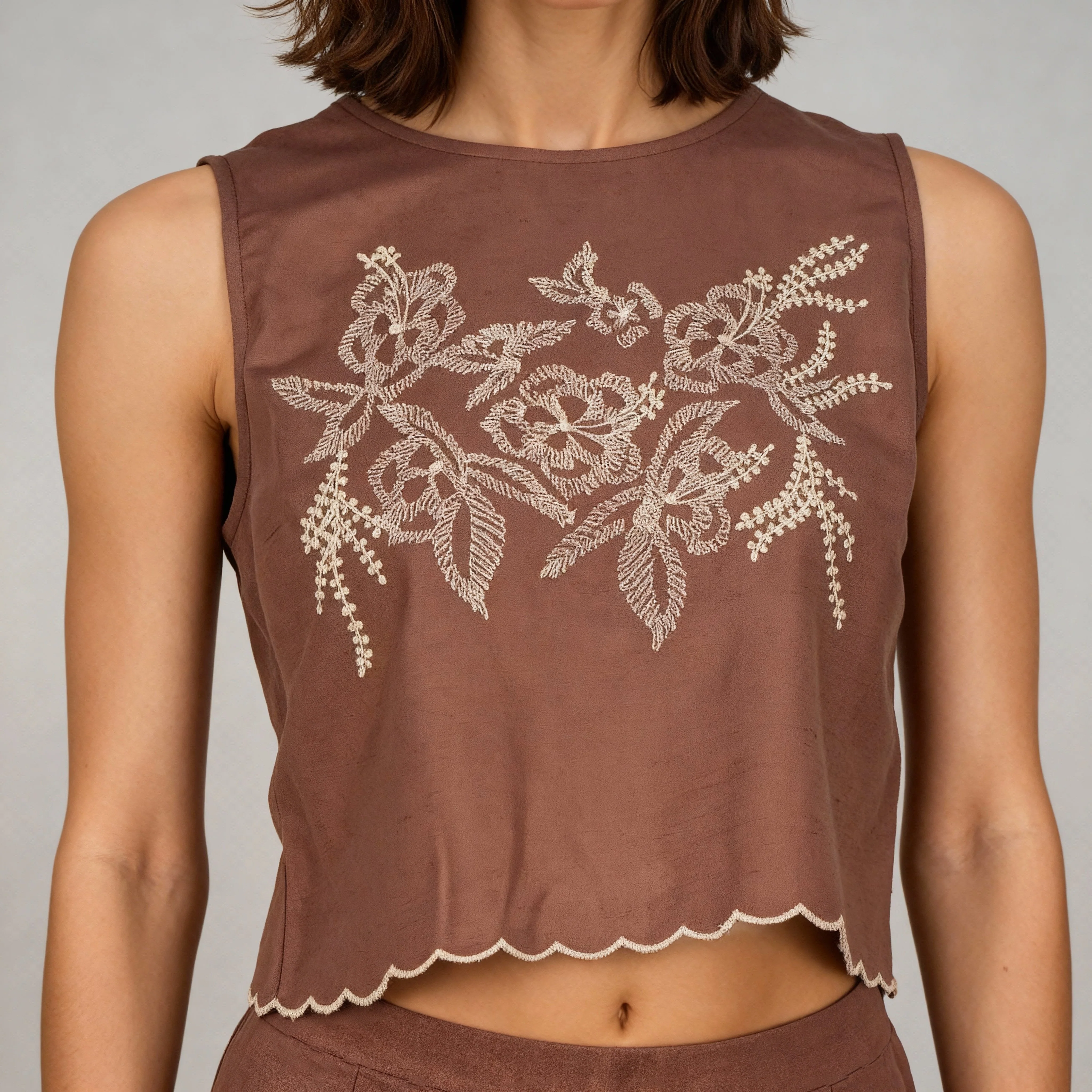 Sleeveless Embroidered Top - Image 4