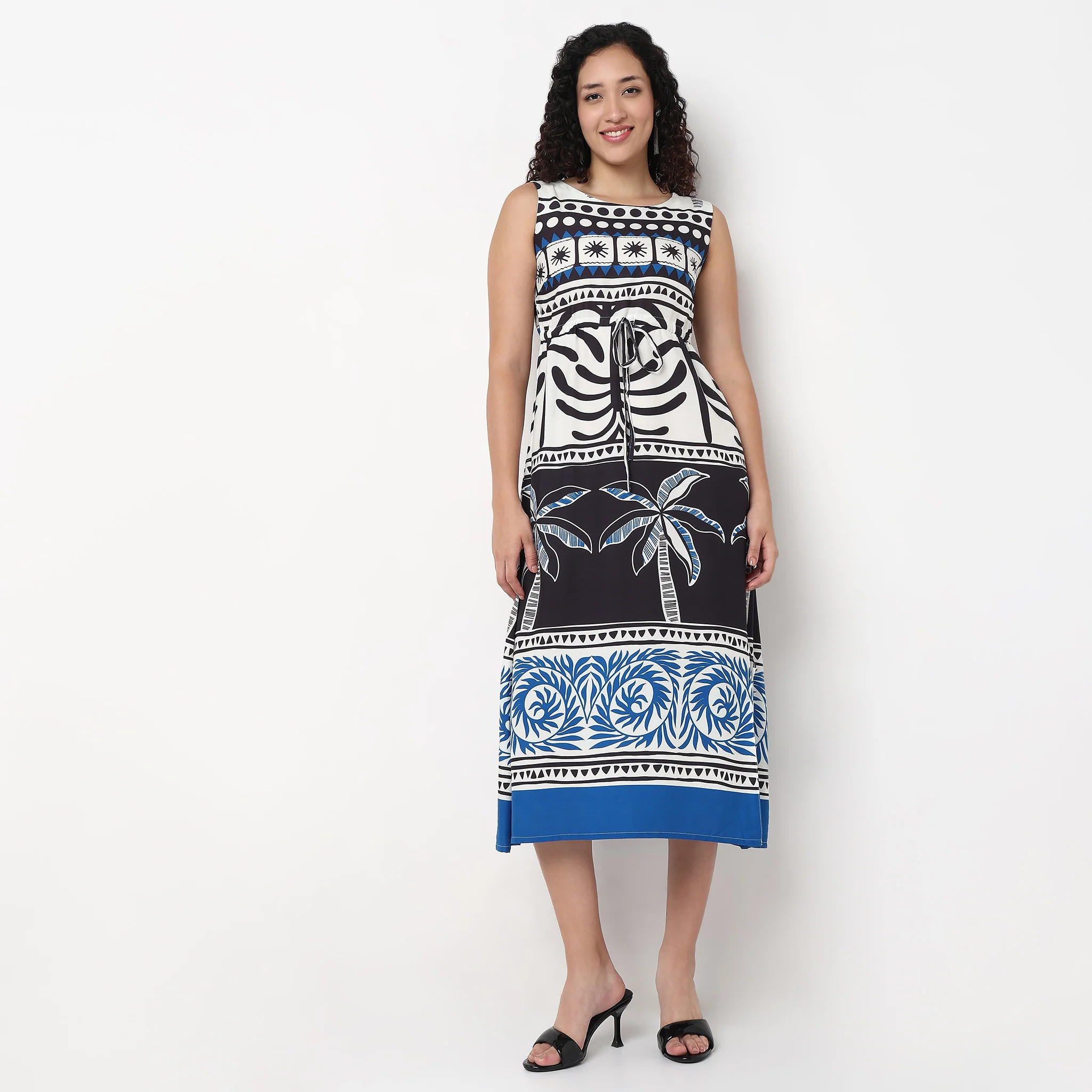 Sleeveless Printed Maxi Dress - Image 2