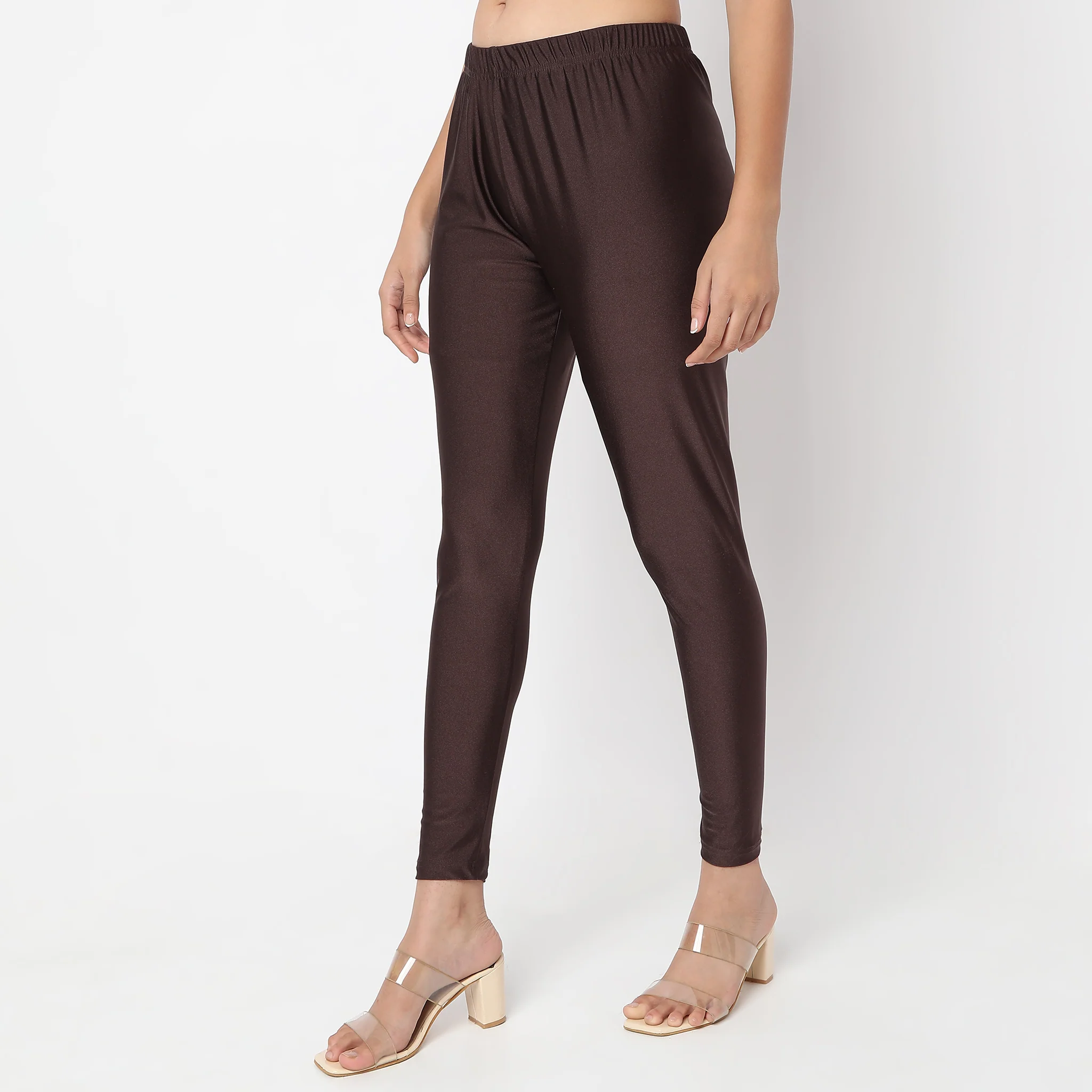 Ankle Length Metallic Leggings - Image 10