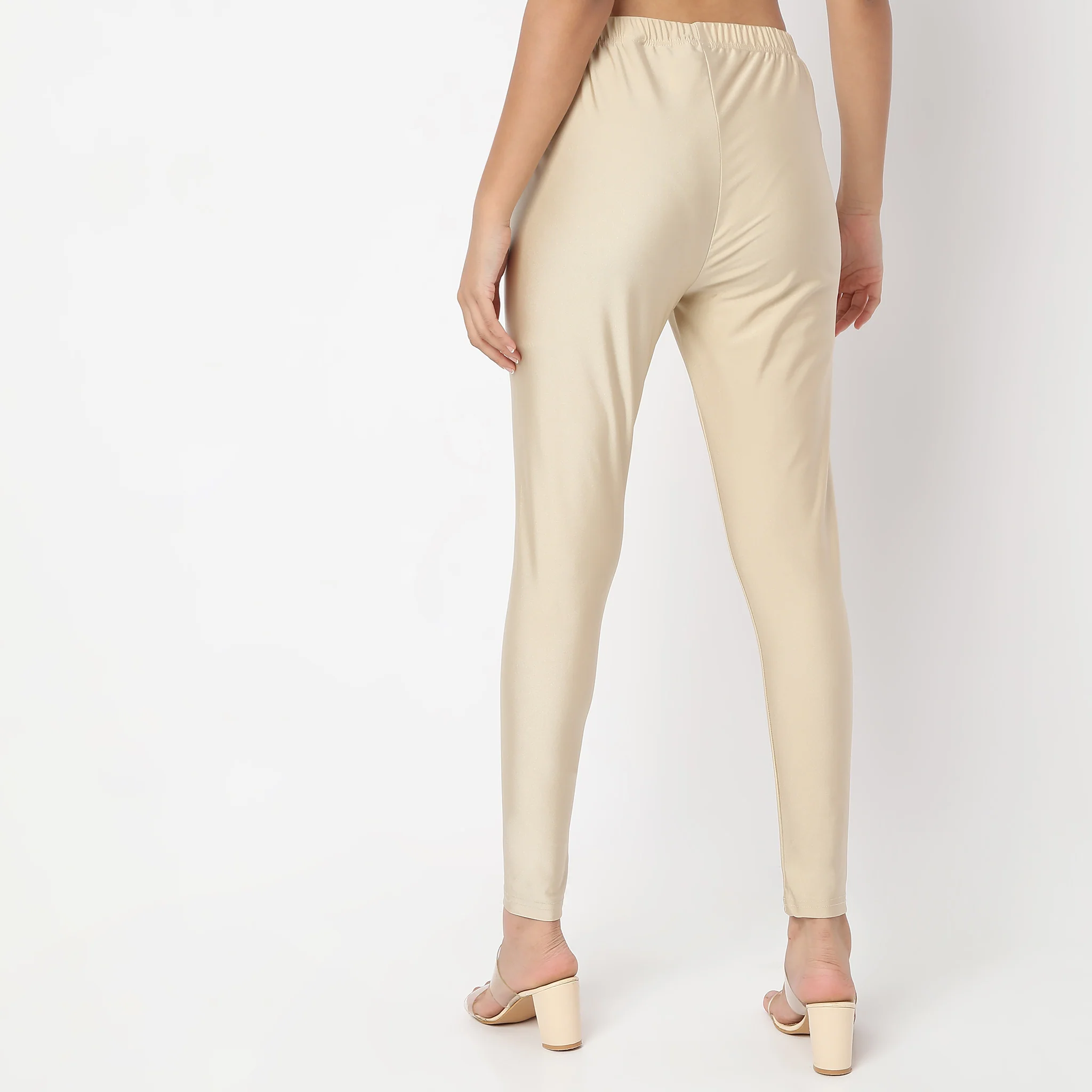 Ankle Length Metallic Leggings - Image 18