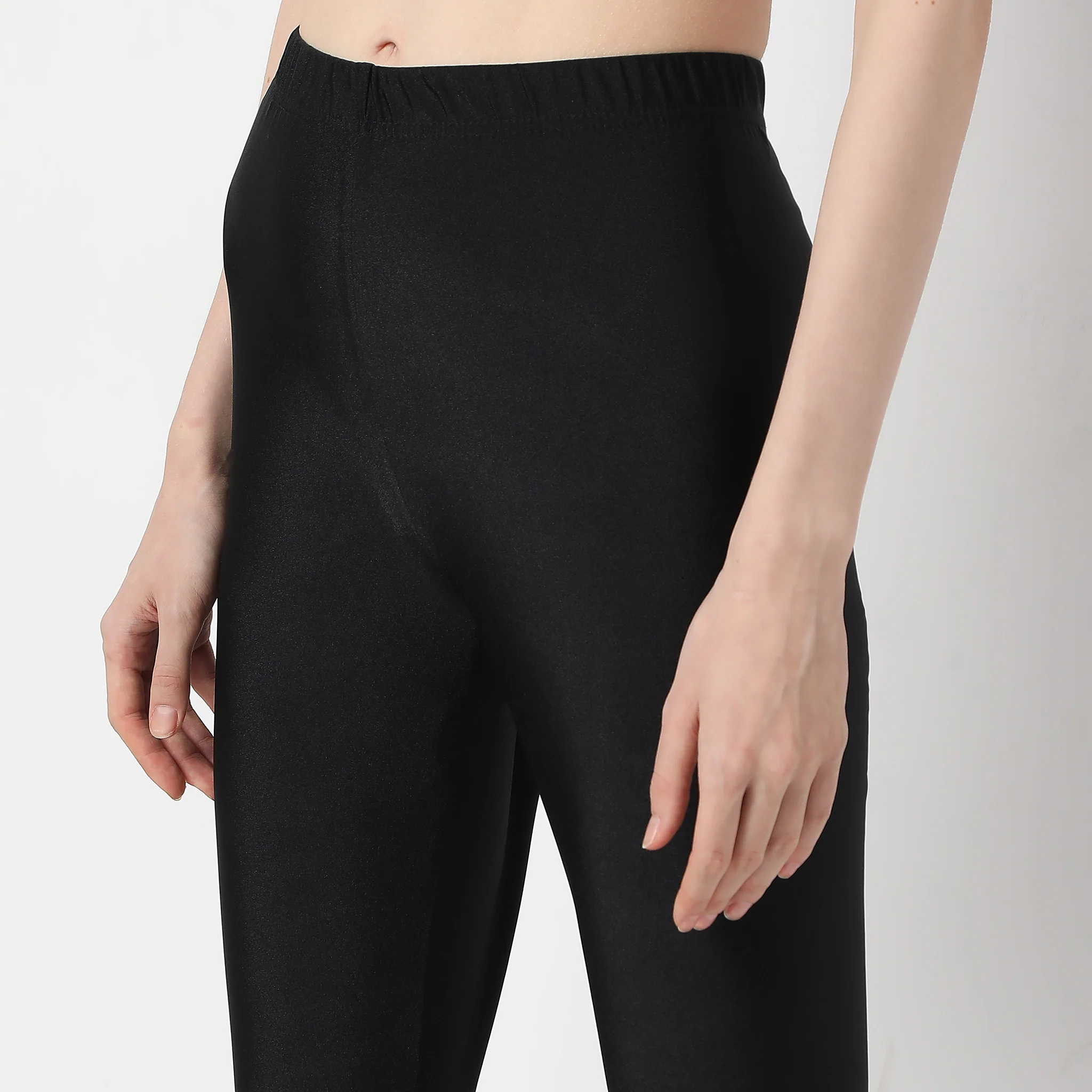 Ankle Length Metallic Leggings - Image 4