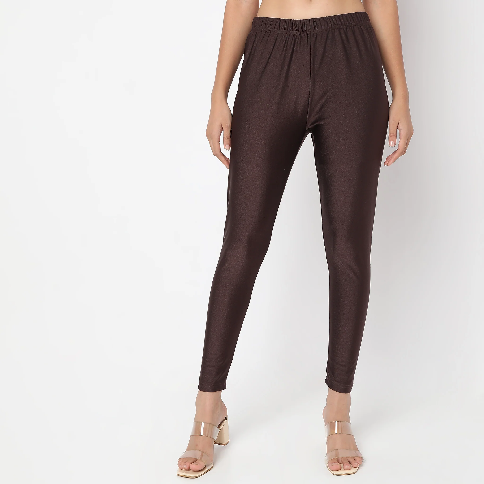 Ankle Length Metallic Leggings - Image 7