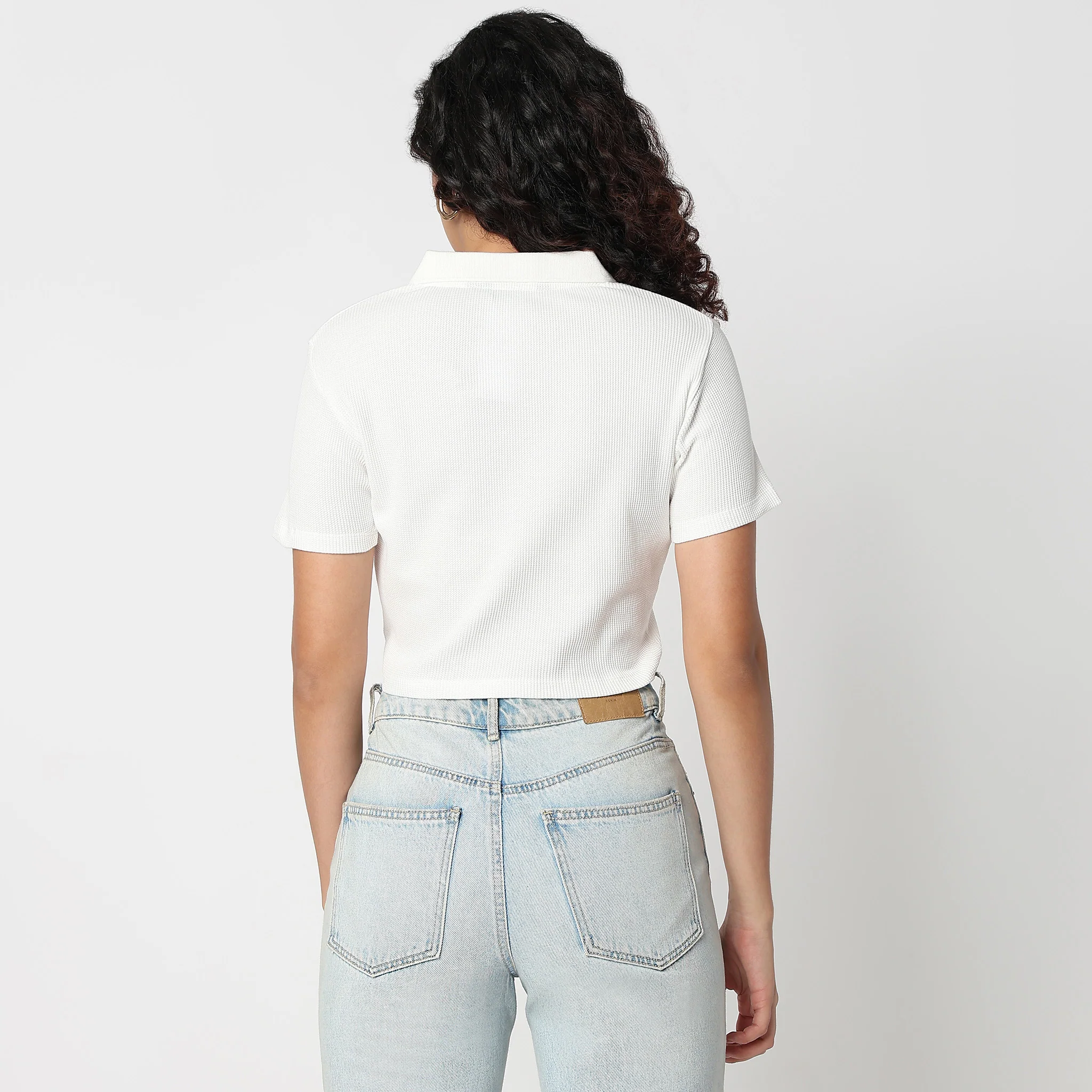 Slim Fit Athleisure T-Shirt With Partial Zipper Opening - Image 8