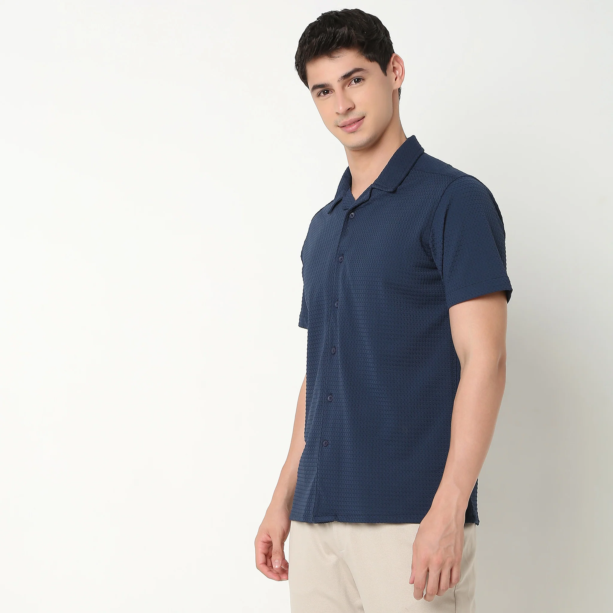 Slim Fit Checkered Shirt - Image 10