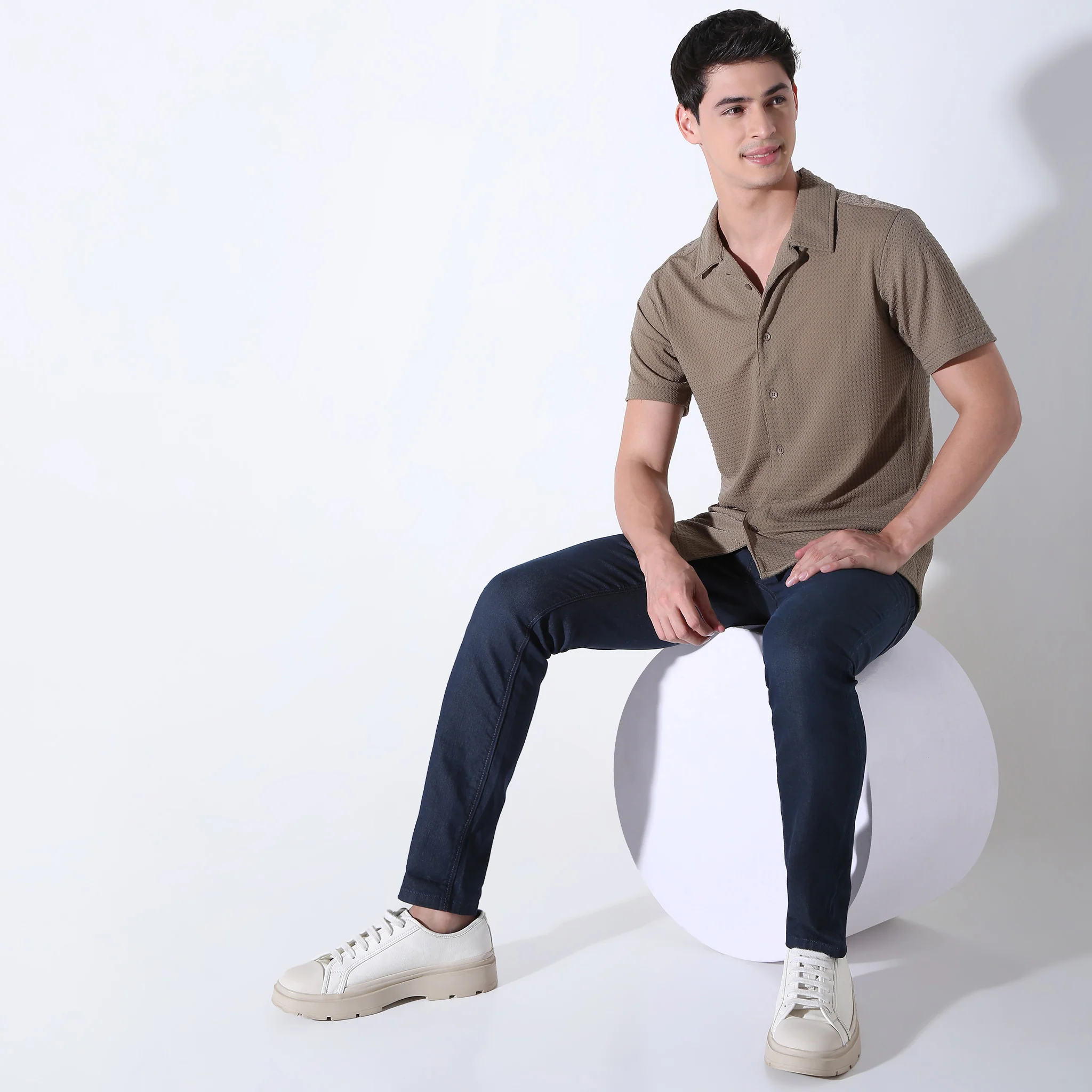 Slim Fit Checkered Shirt - Image 11