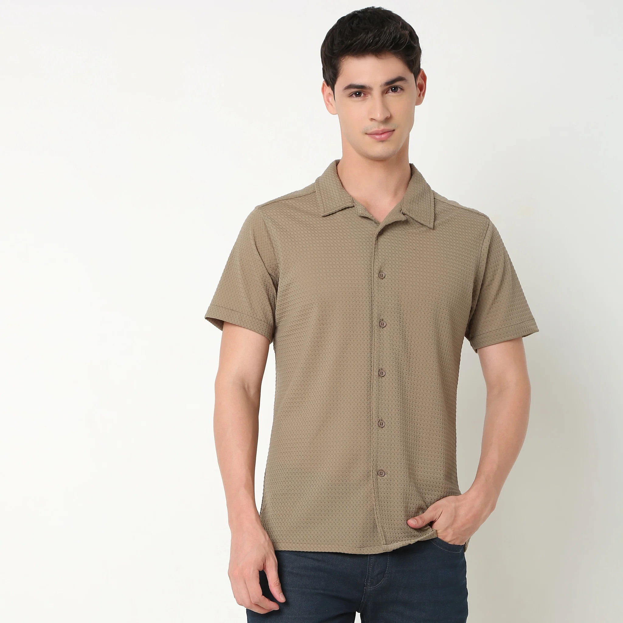 Slim Fit Checkered Shirt - Image 12
