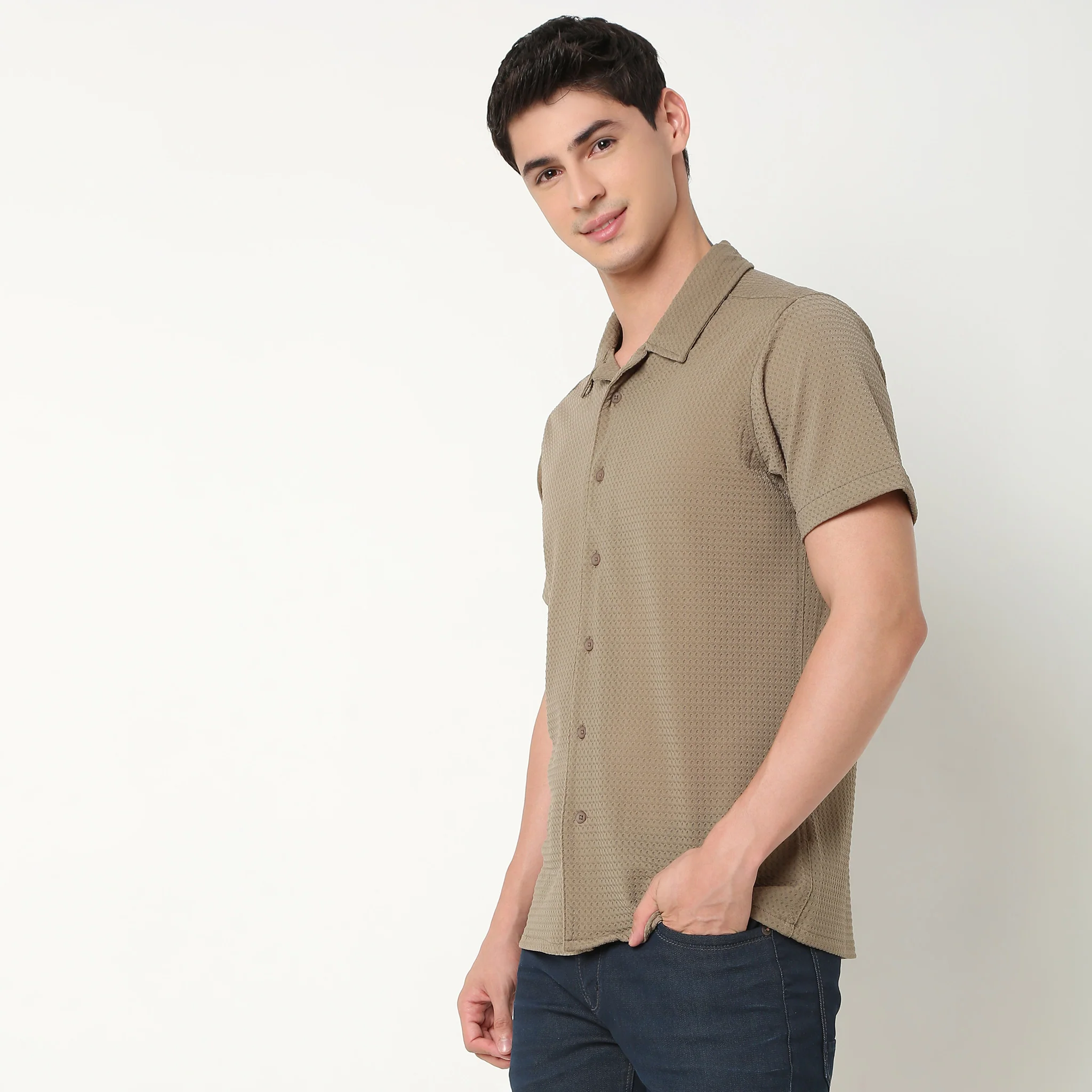 Slim Fit Checkered Shirt - Image 15