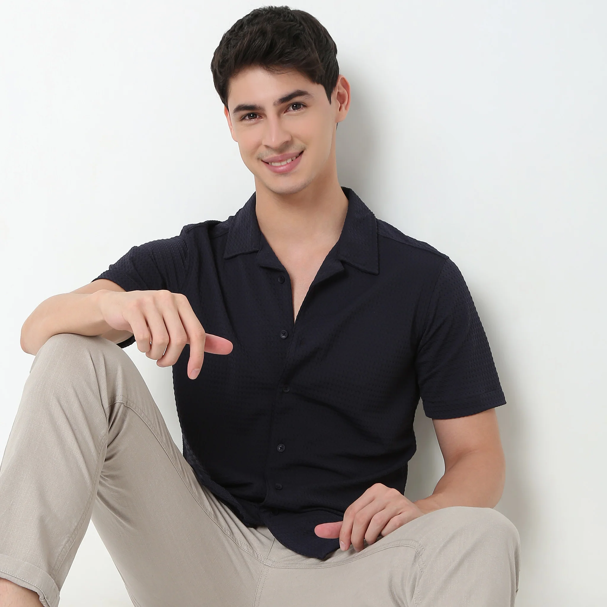 Slim Fit Checkered Shirt - Image 2