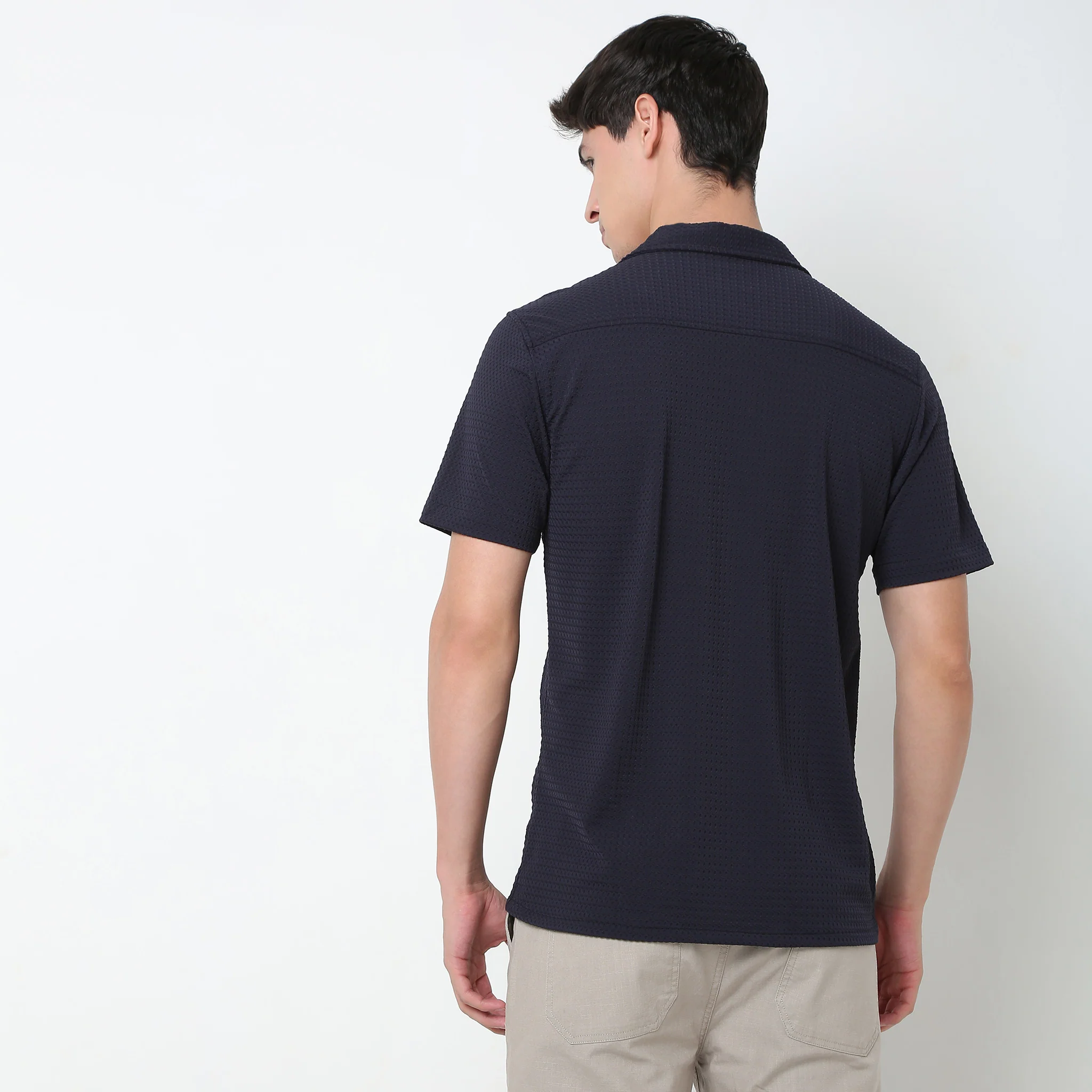 Slim Fit Checkered Shirt - Image 3