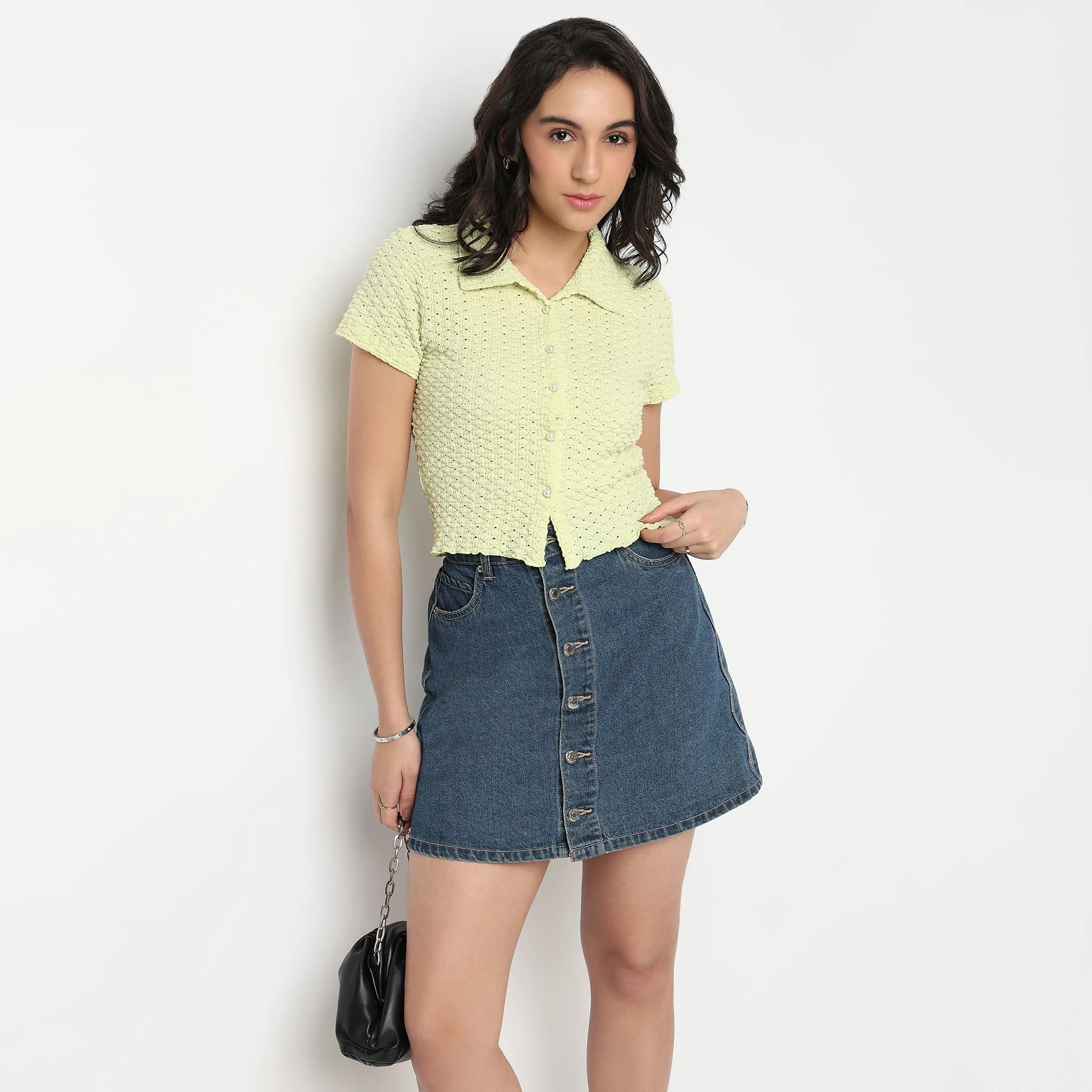 Slim Fit Cropped Betty Shirt - Image 6