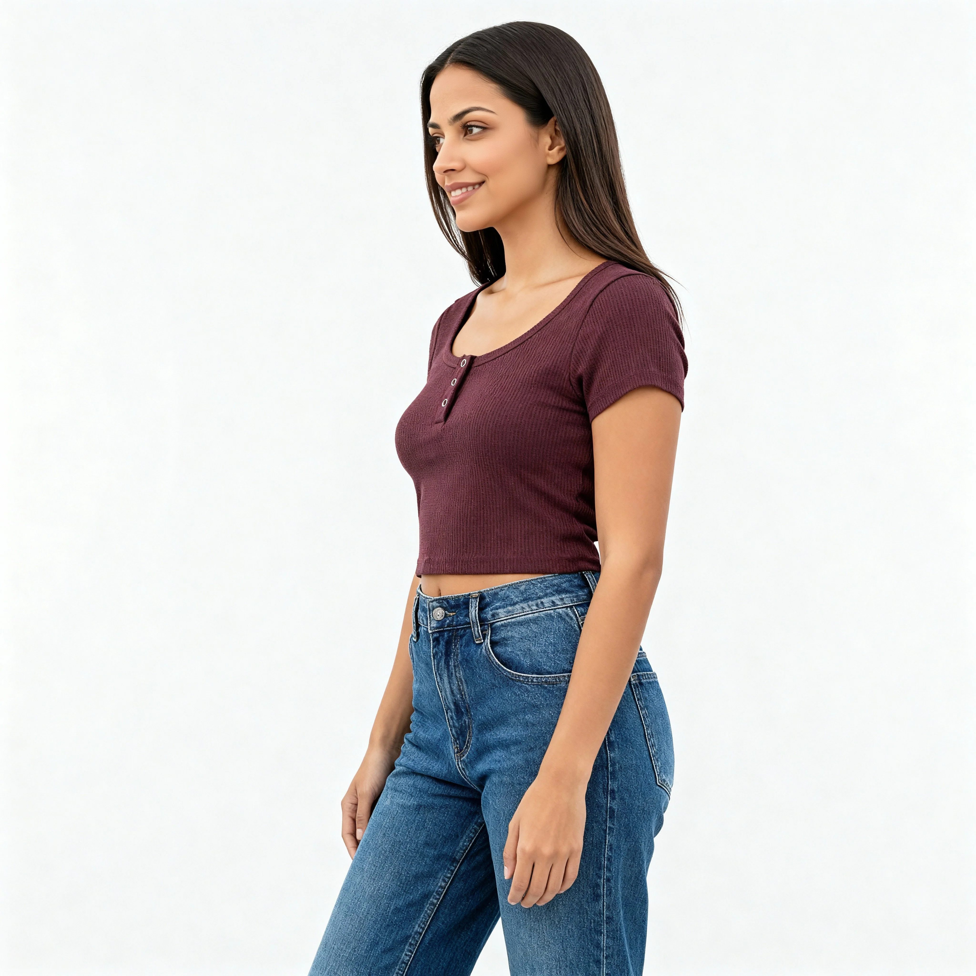 Slim Fit Cropped T-Shirt - Image 10