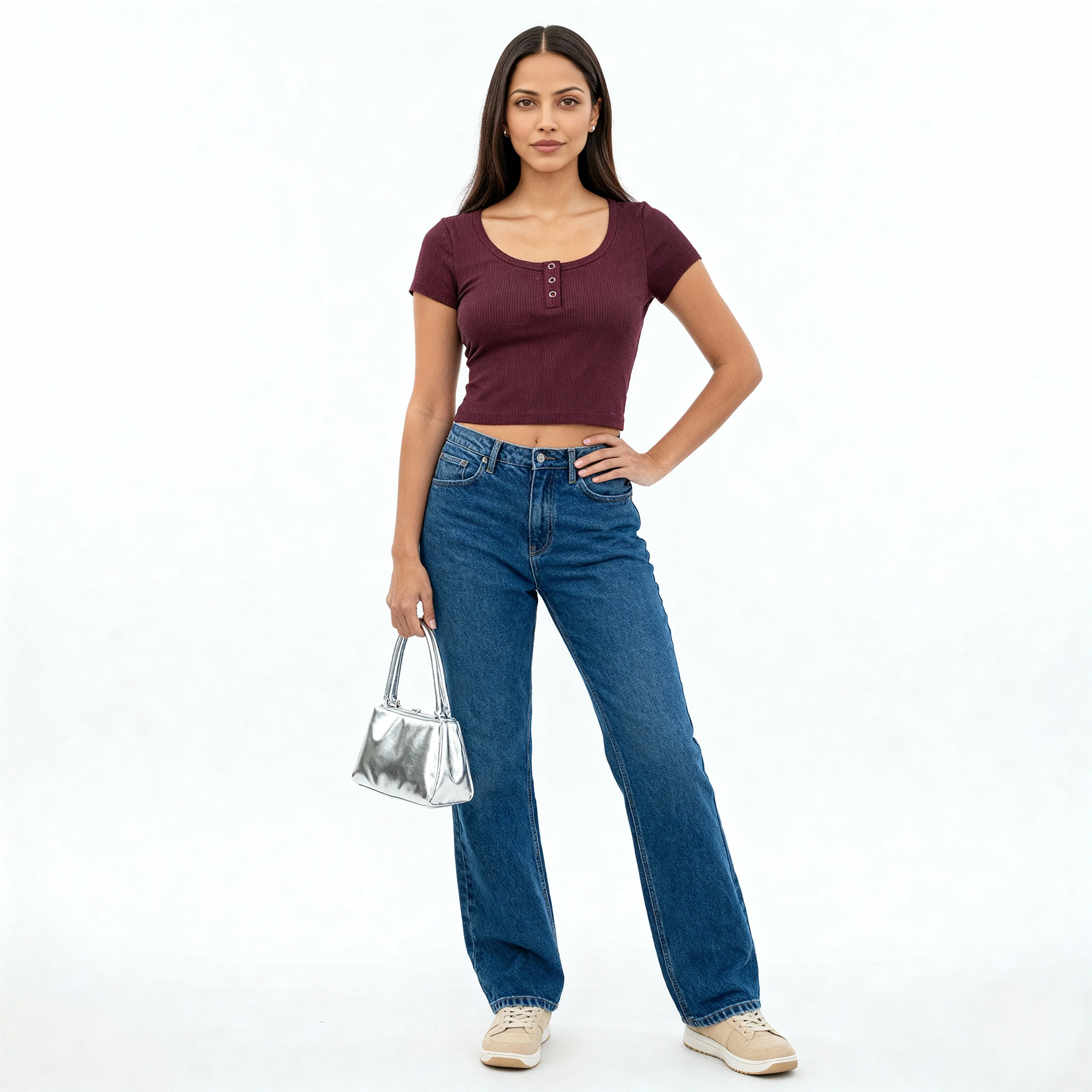 Slim Fit Cropped T-Shirt - Image 6