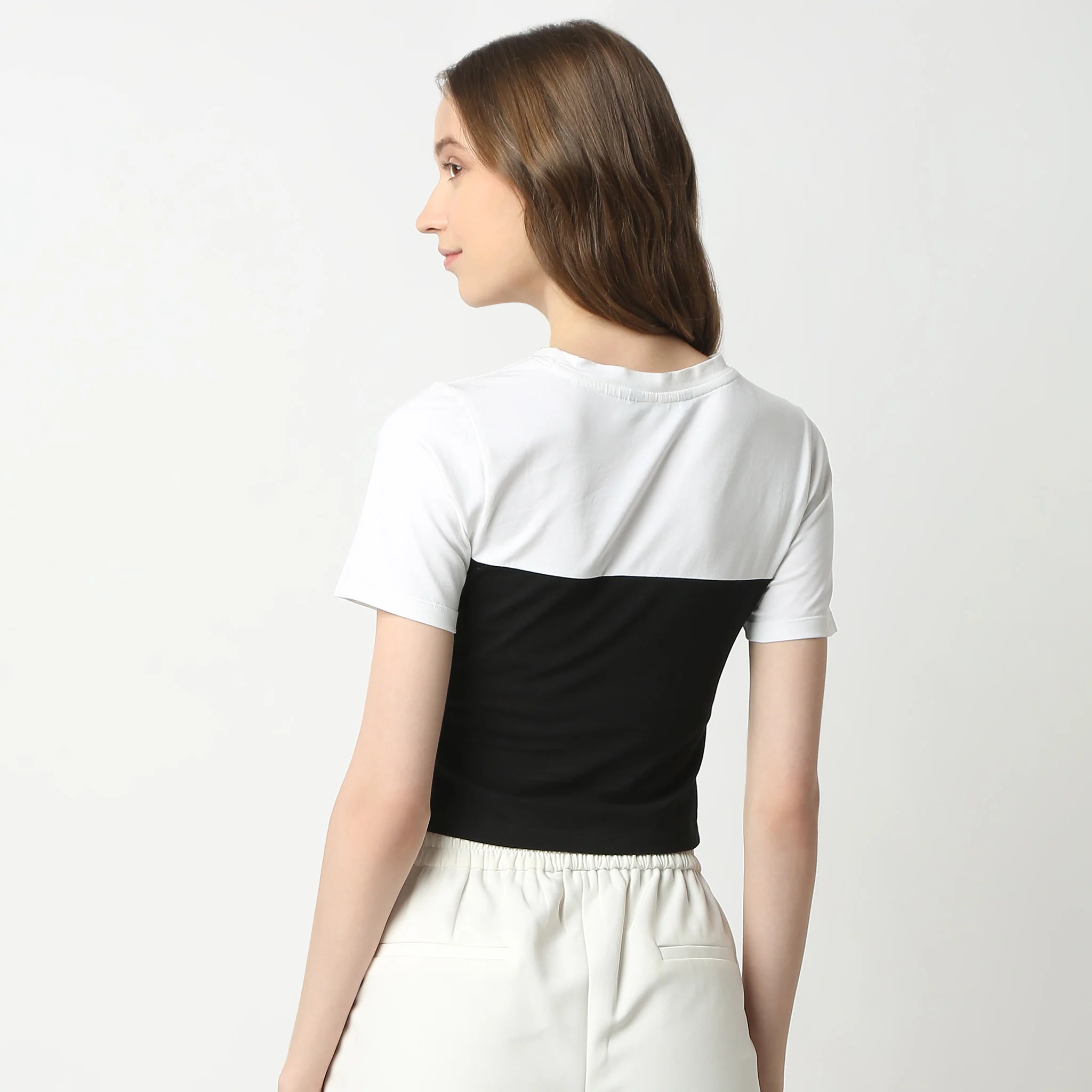 Slim Fit Cut And Sew Short Sleeve T-Shirt - Image 3